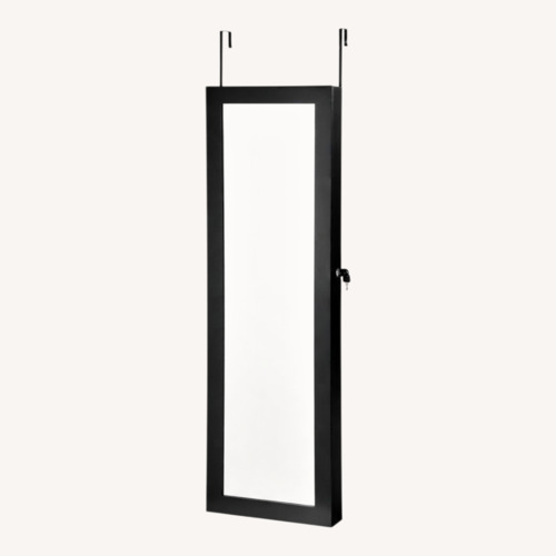 Used Black Wood Wall Mirror for sale on AptDeco