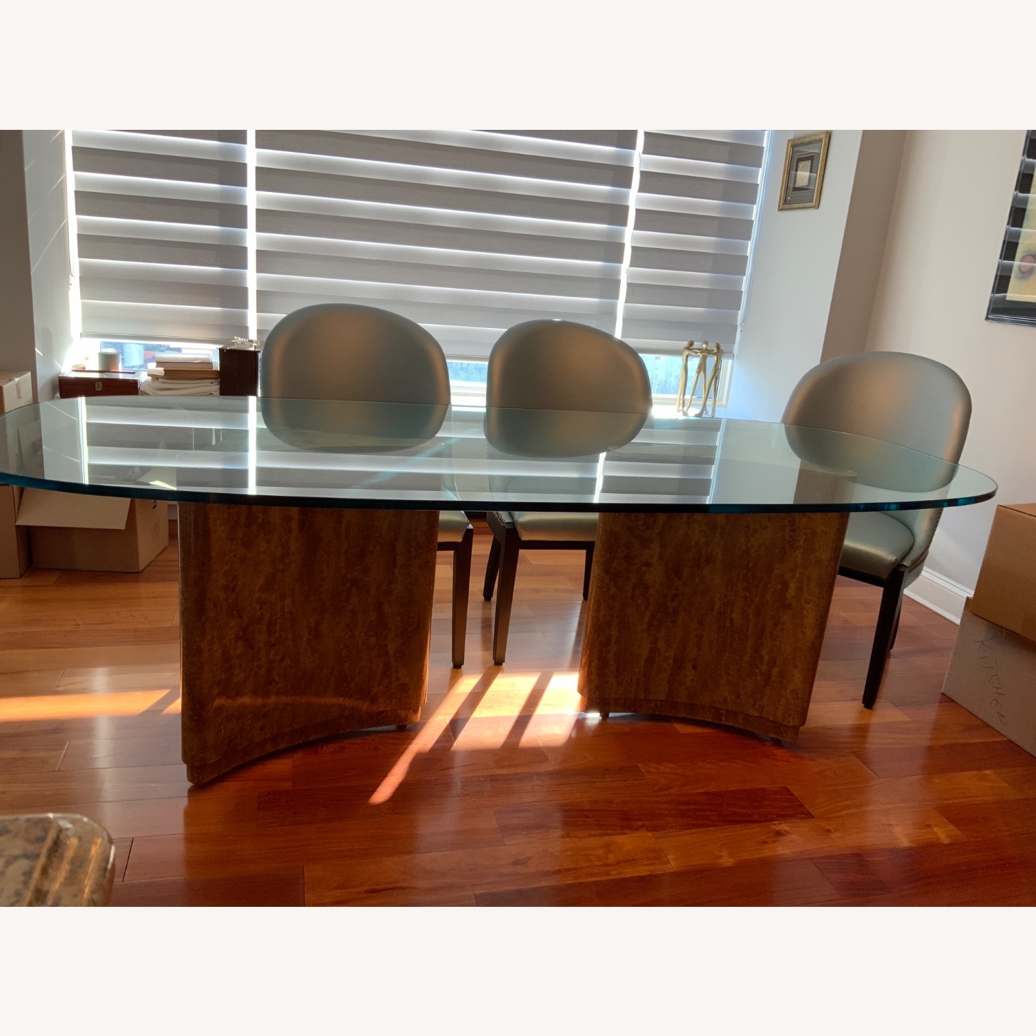 Transparent Glass Dining Table - image-2