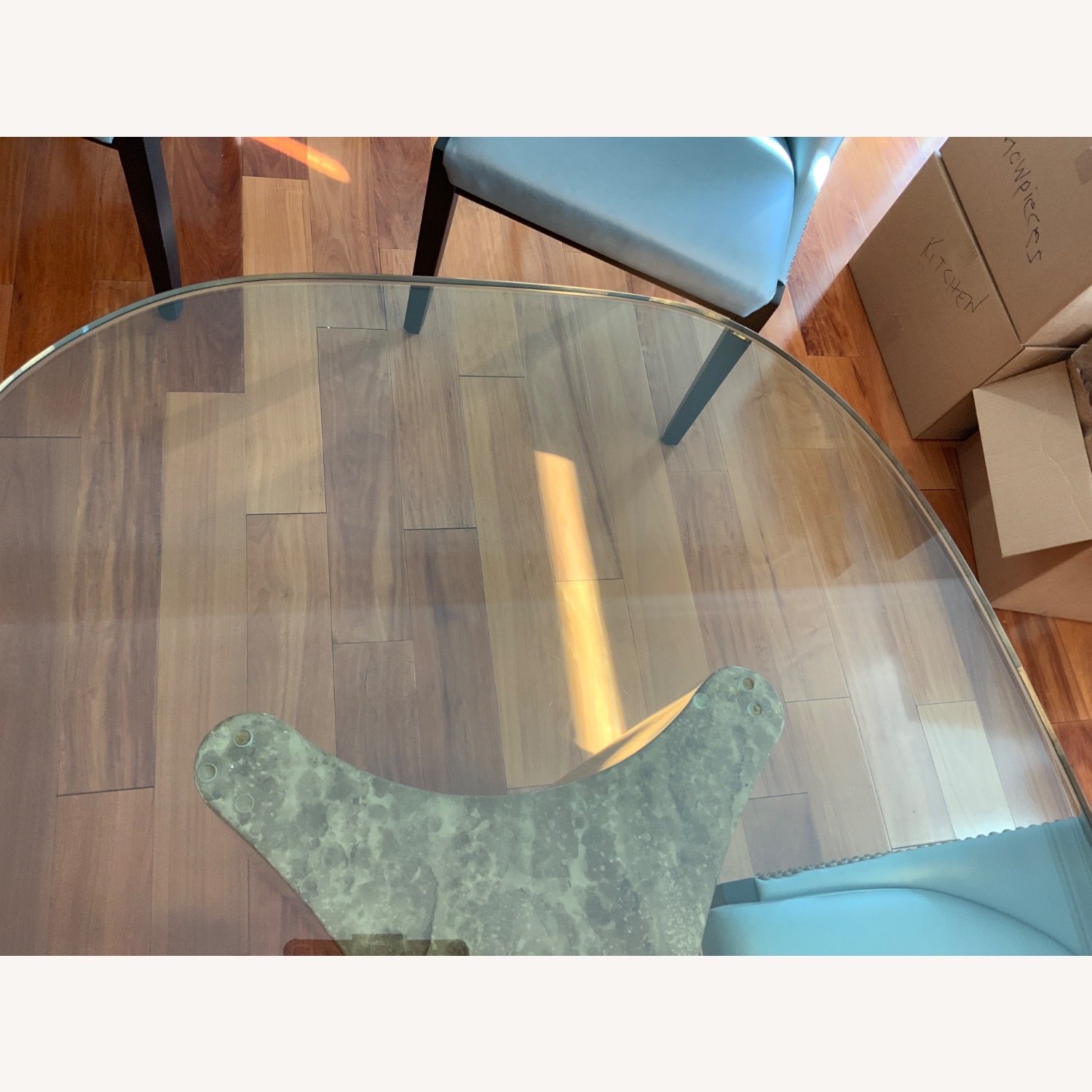 Transparent Glass Dining Table - image-4