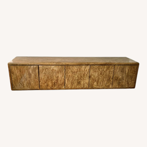 Used Light Brown Polyurethane Media Storage for sale on AptDeco