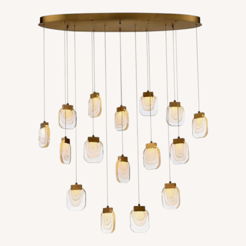 Used Modern Glass Chandelier for sale on AptDeco