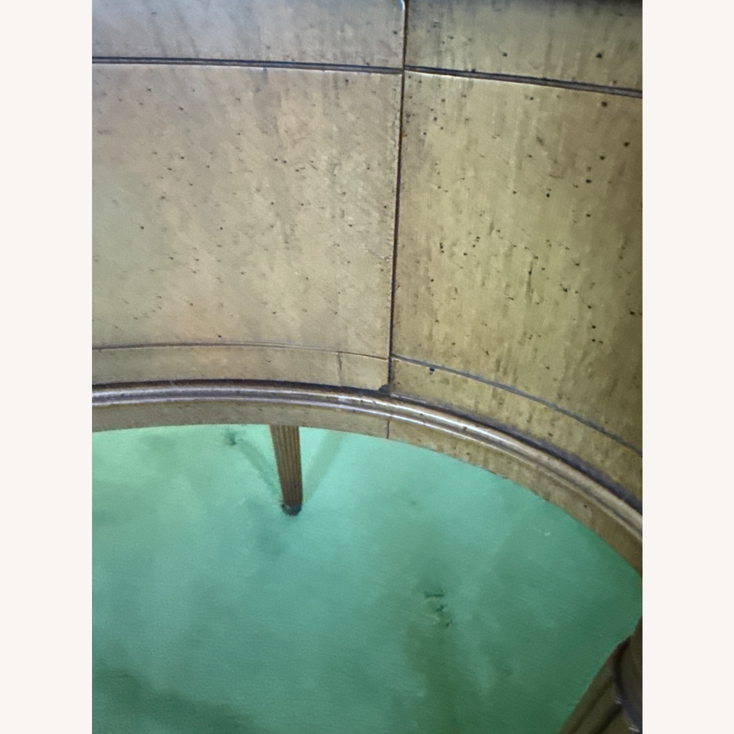 Vintage Horseshoe Crescent Desk - image-6