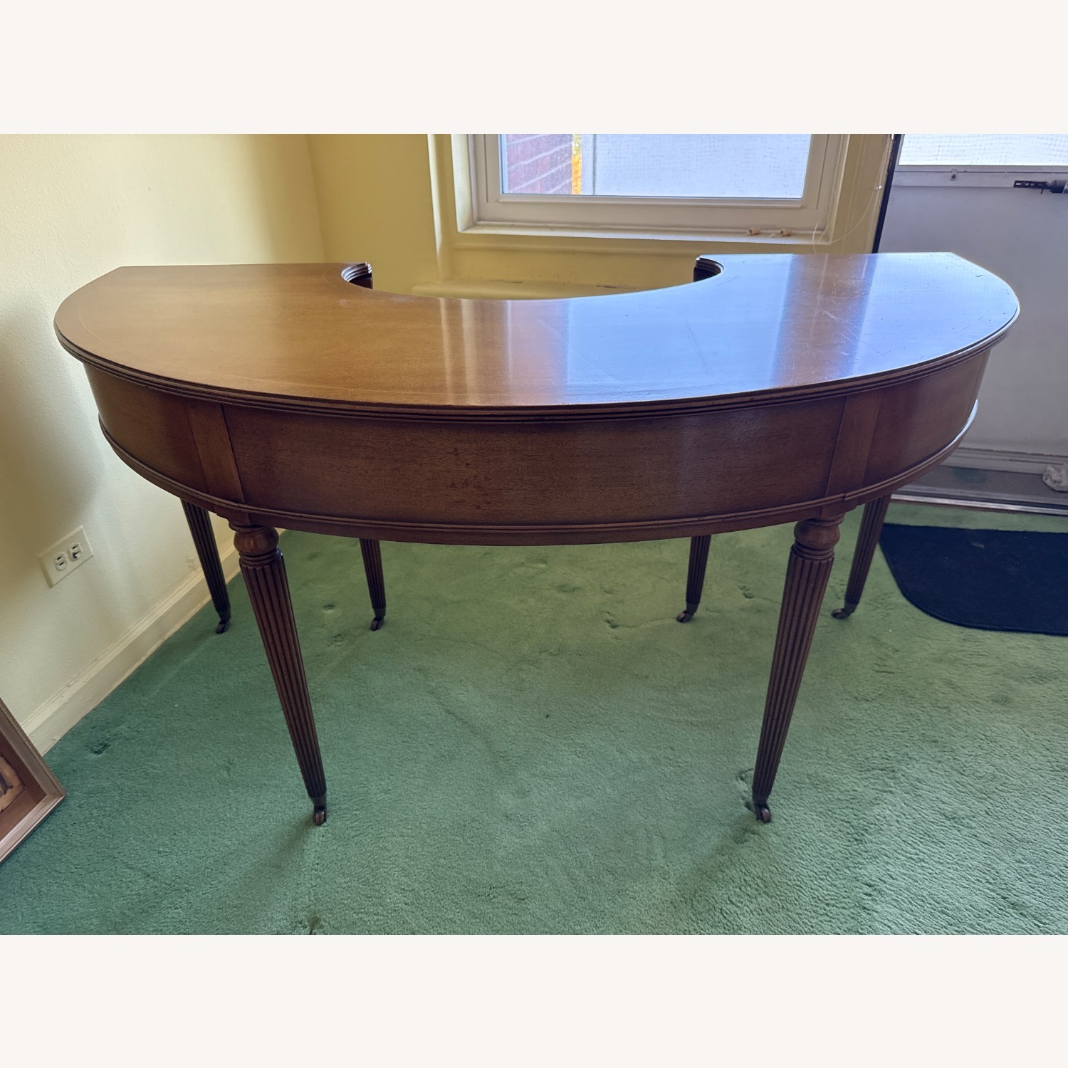 Vintage Horseshoe Crescent Desk - image-2