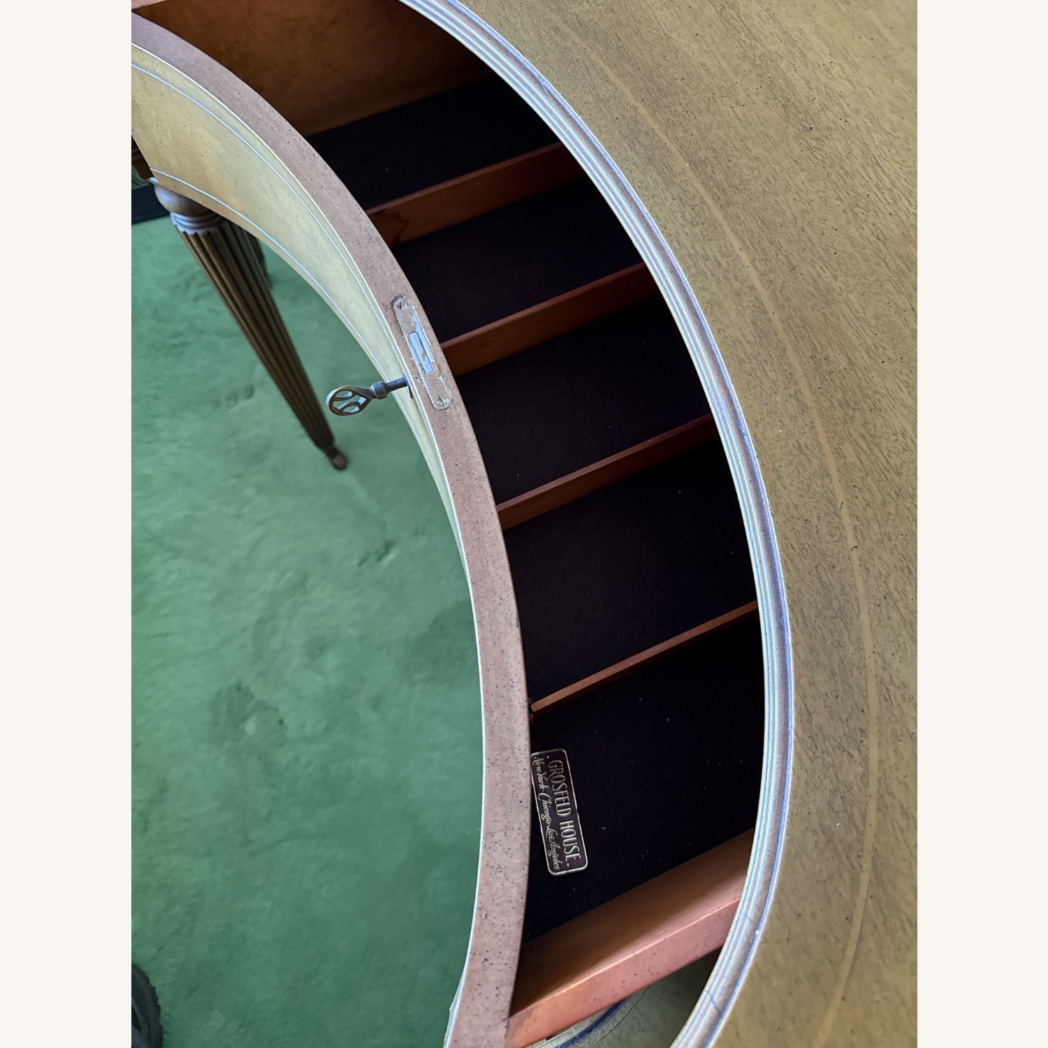 Vintage Horseshoe Crescent Desk - image-7