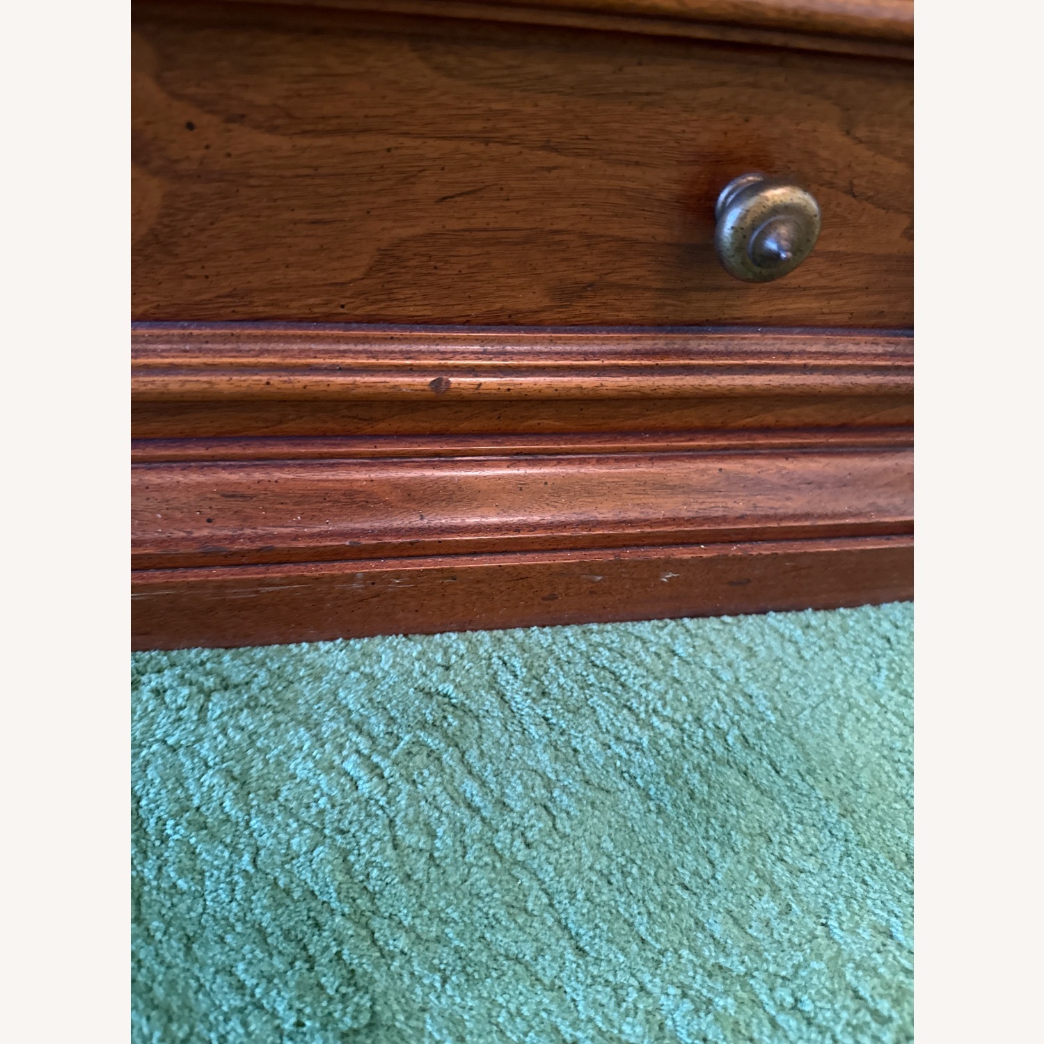 Vintage/Antique Dark Brown Wood Dresser - image-4