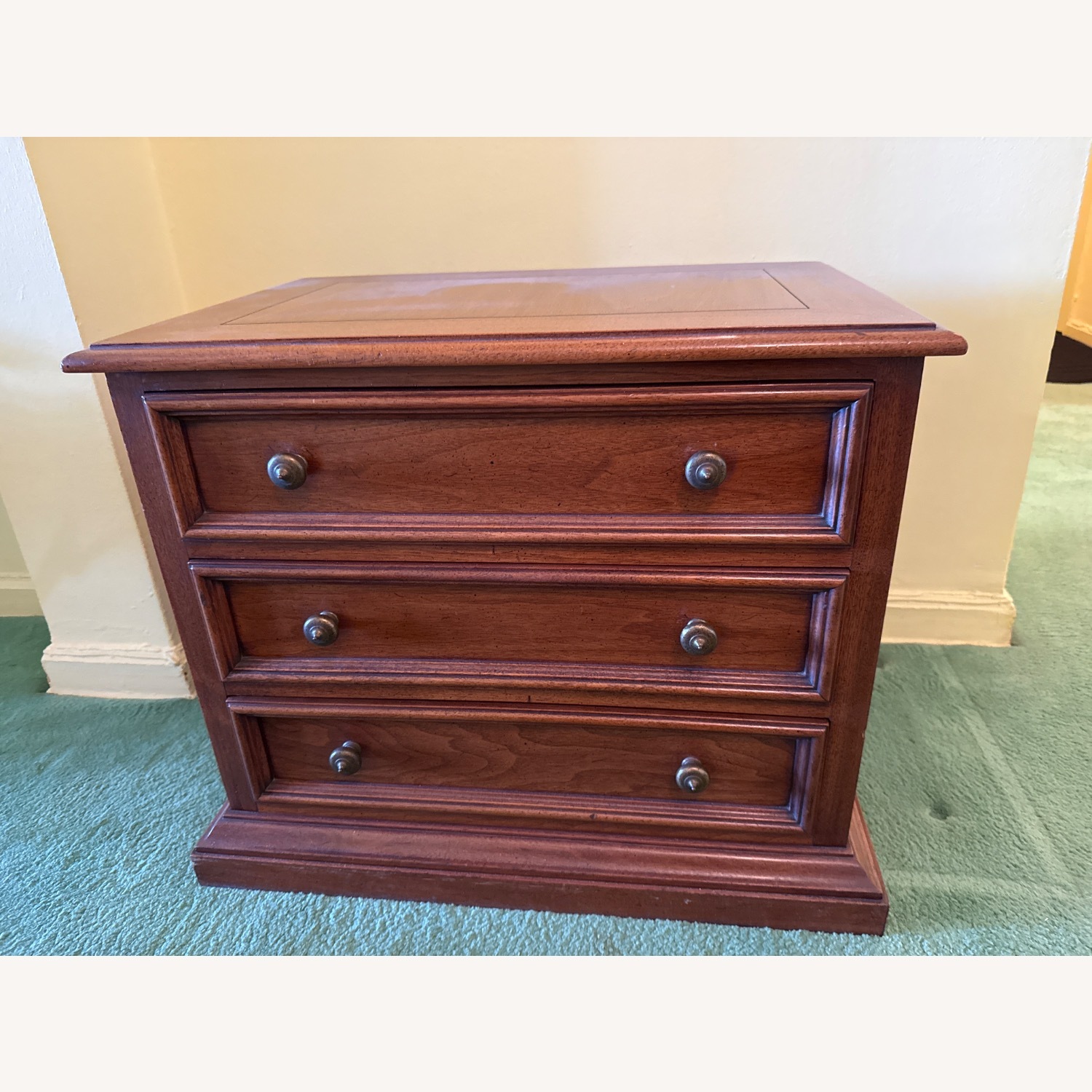 Vintage/Antique Dark Brown Wood Dresser - image-2