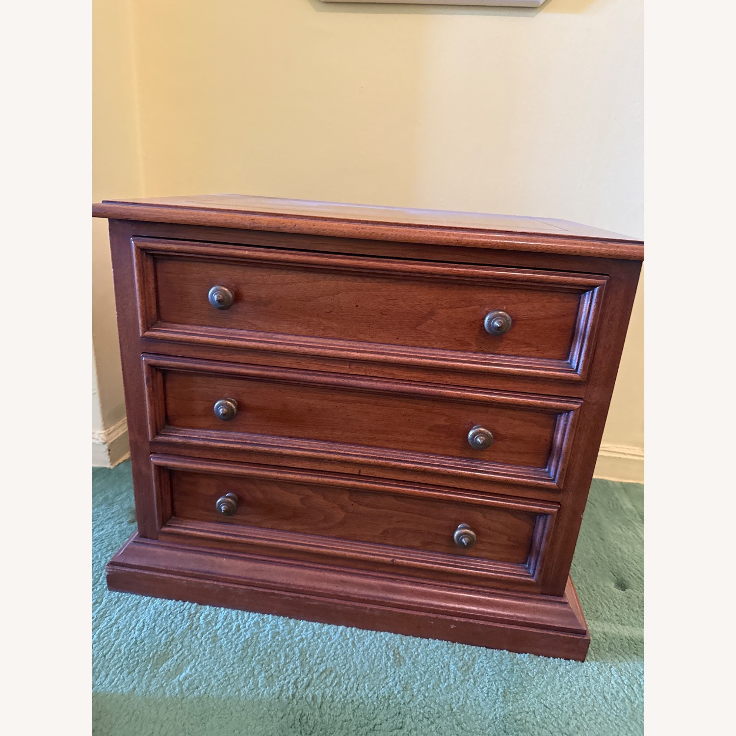 Vintage/Antique Dark Brown Wood Dresser - image-1