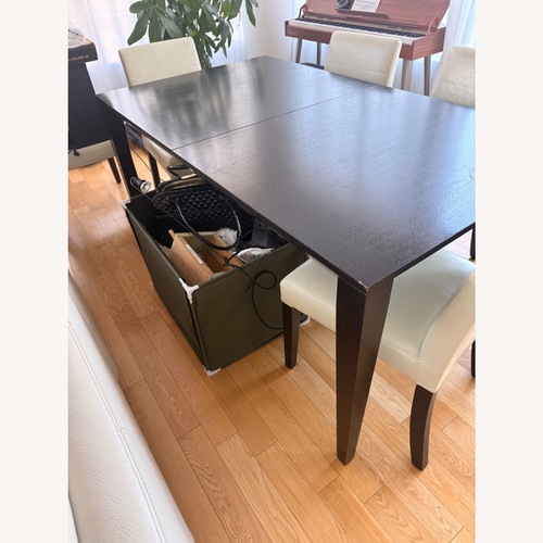 Used Espresso Extendable Dining Table for sale on AptDeco