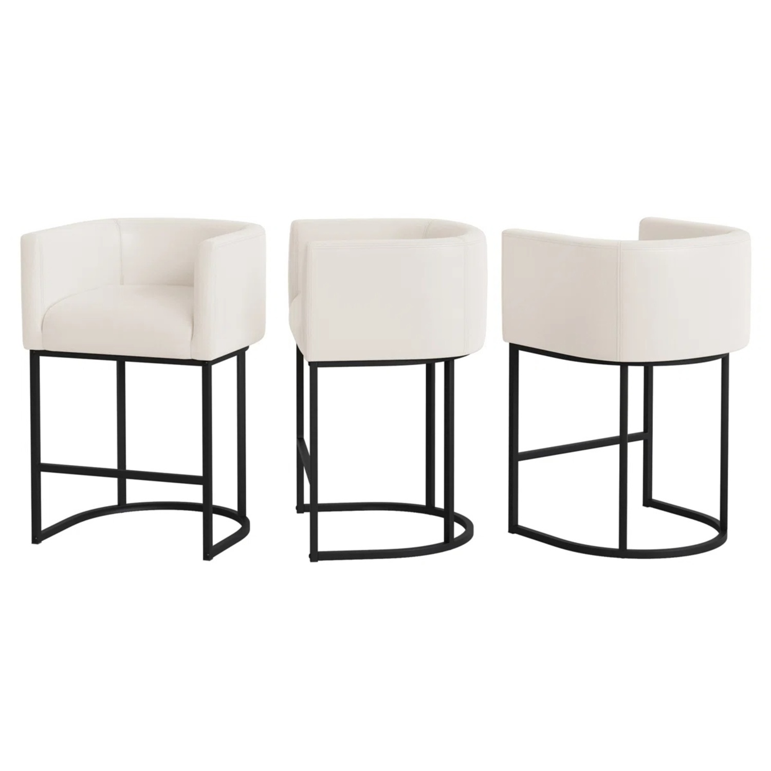 Wade Logan Upholstered Counter Stool (Set of 3) - image-5