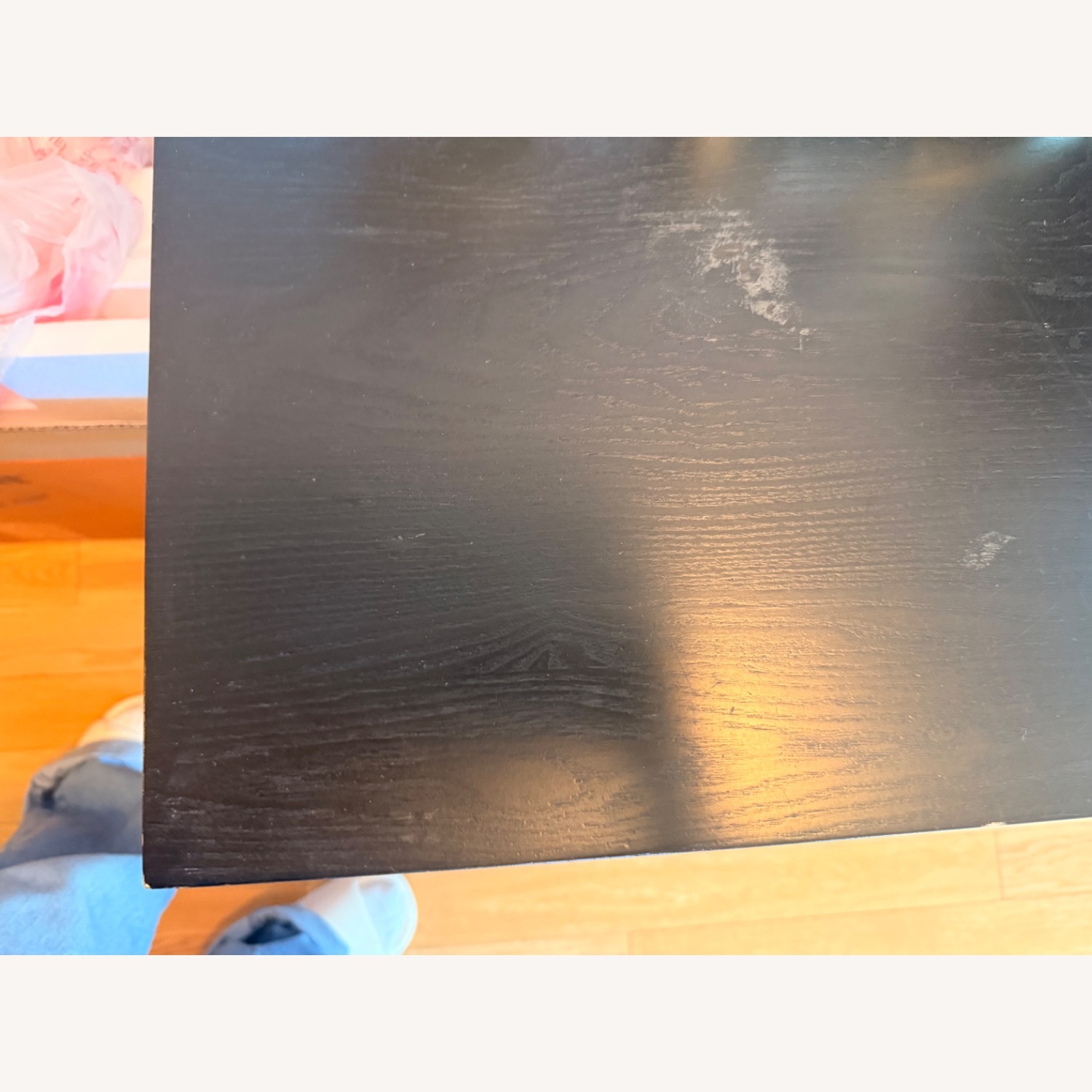 Dark Brown Wood Side Table - image-3