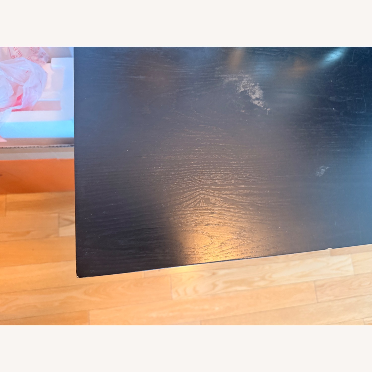 Dark Brown Wood Side Table - image-2
