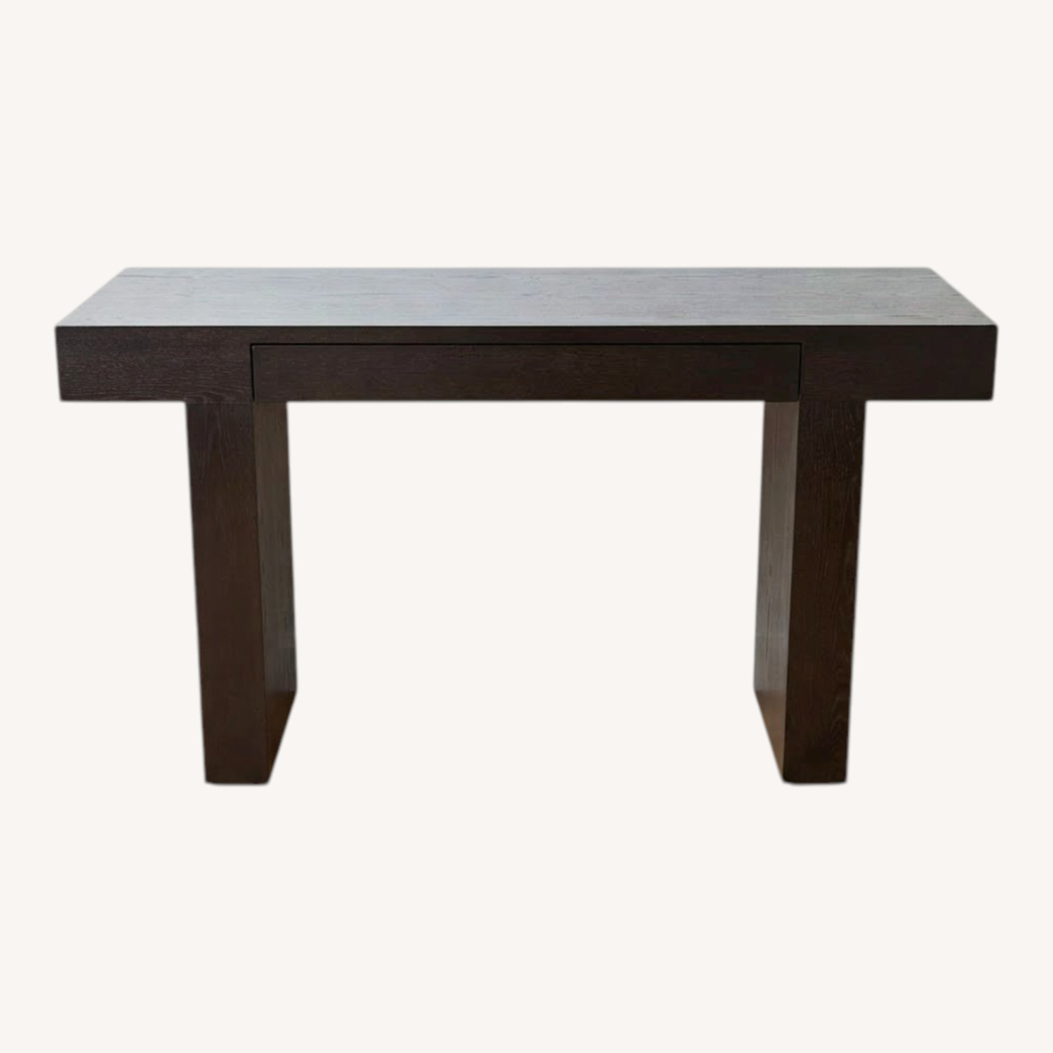 Dark Brown Wood Side Table - image-0