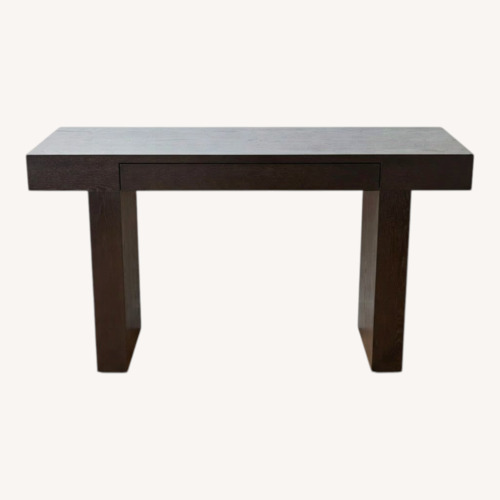 Used Dark Brown Wood Side Table for sale on AptDeco