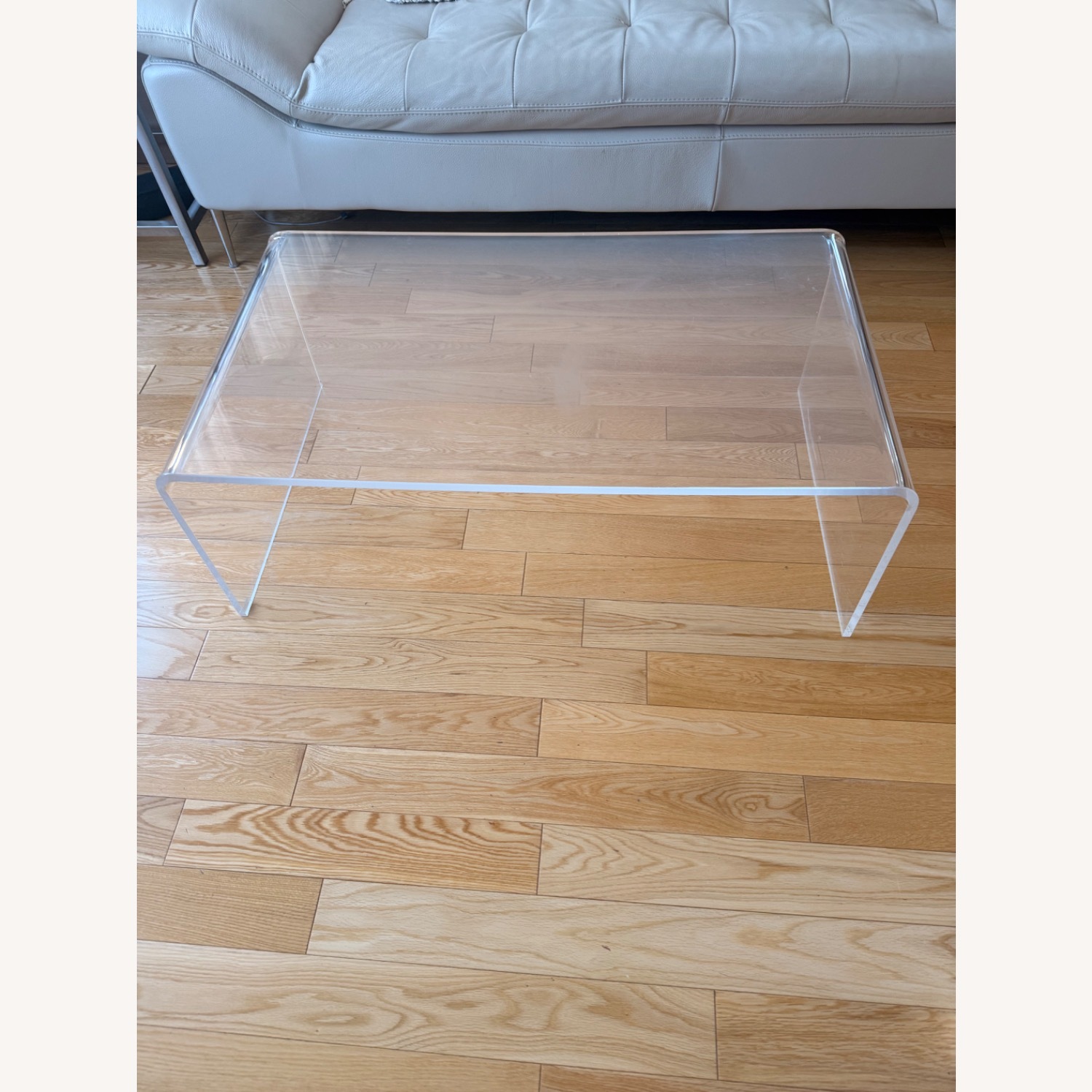 Clear Acrylic Waterfall Coffee Table - image-2