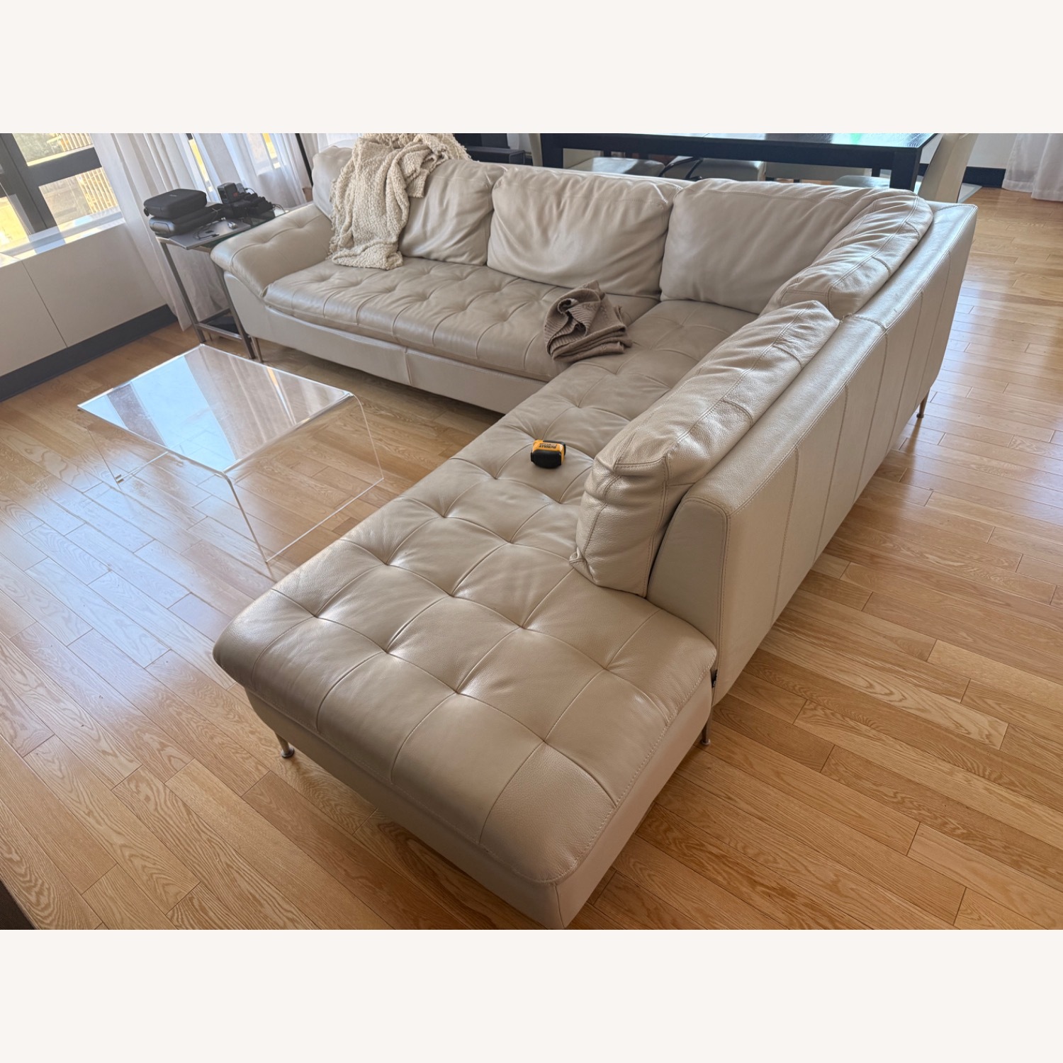 Bloomingdale's Leather 2 Piece Sectional - image-1