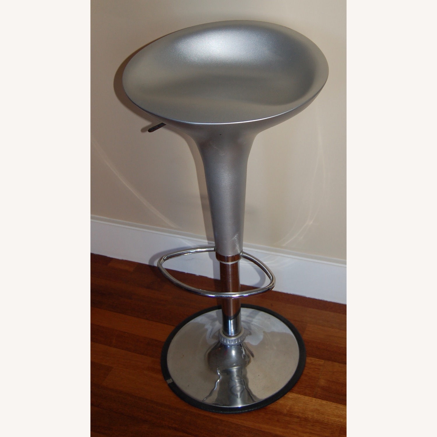 Four silver counter stools  - image-2