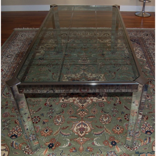 Used 1970s Vintage Dia Chrome/Incised Glass for sale on AptDeco
