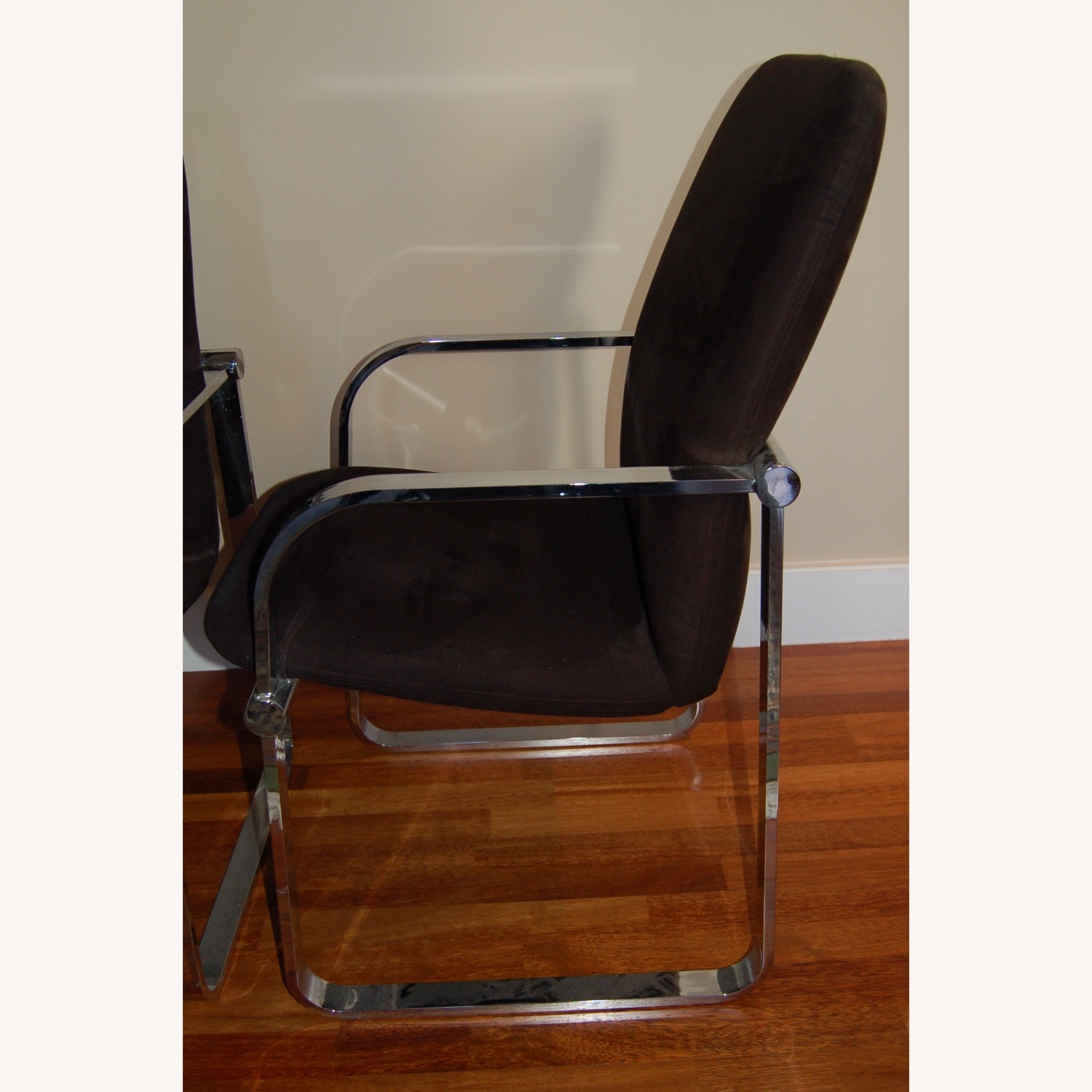 Possibly Knoll Stainless Steel Brno Faux Leather - image-3