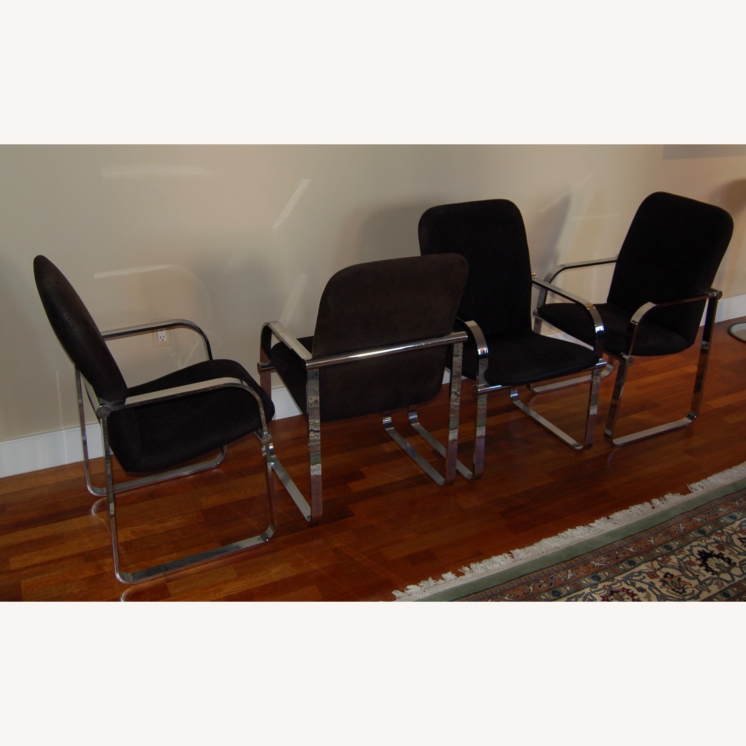 Possibly Knoll Stainless Steel Brno Faux Leather - image-1