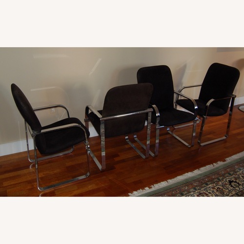 Used Possibly Knoll Stainless Steel Brno Faux Leather for sale on AptDeco