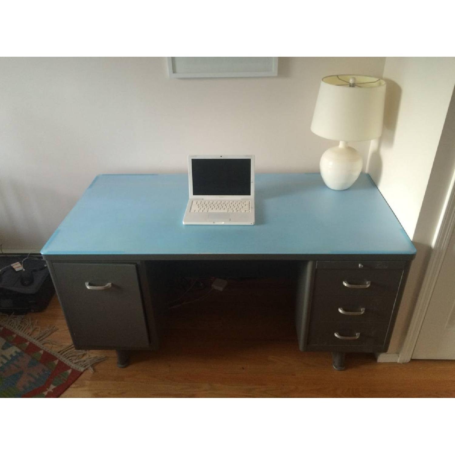 American Steel Vintage Tanker Desk - image-1