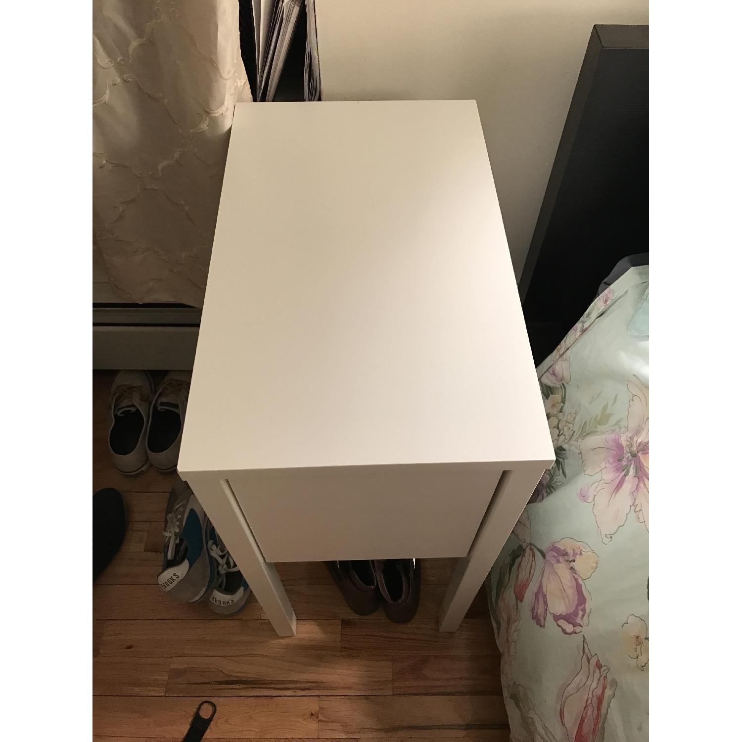 Ikea Nordli Nightstand in White AptDeco