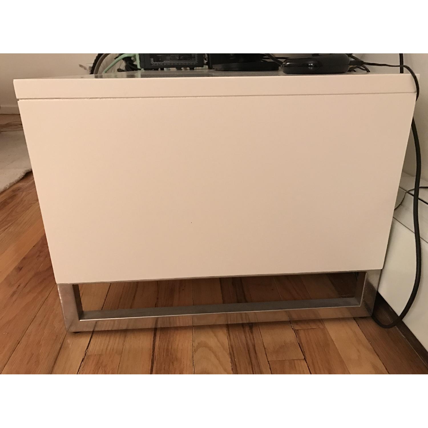 West Elm Hudson Low Media Console in White - image-2