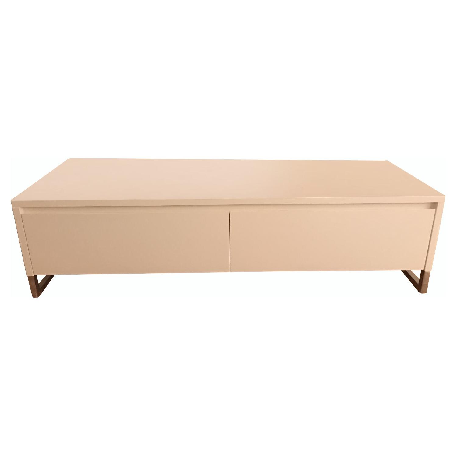 West Elm Hudson Low Media Console in White - image-0