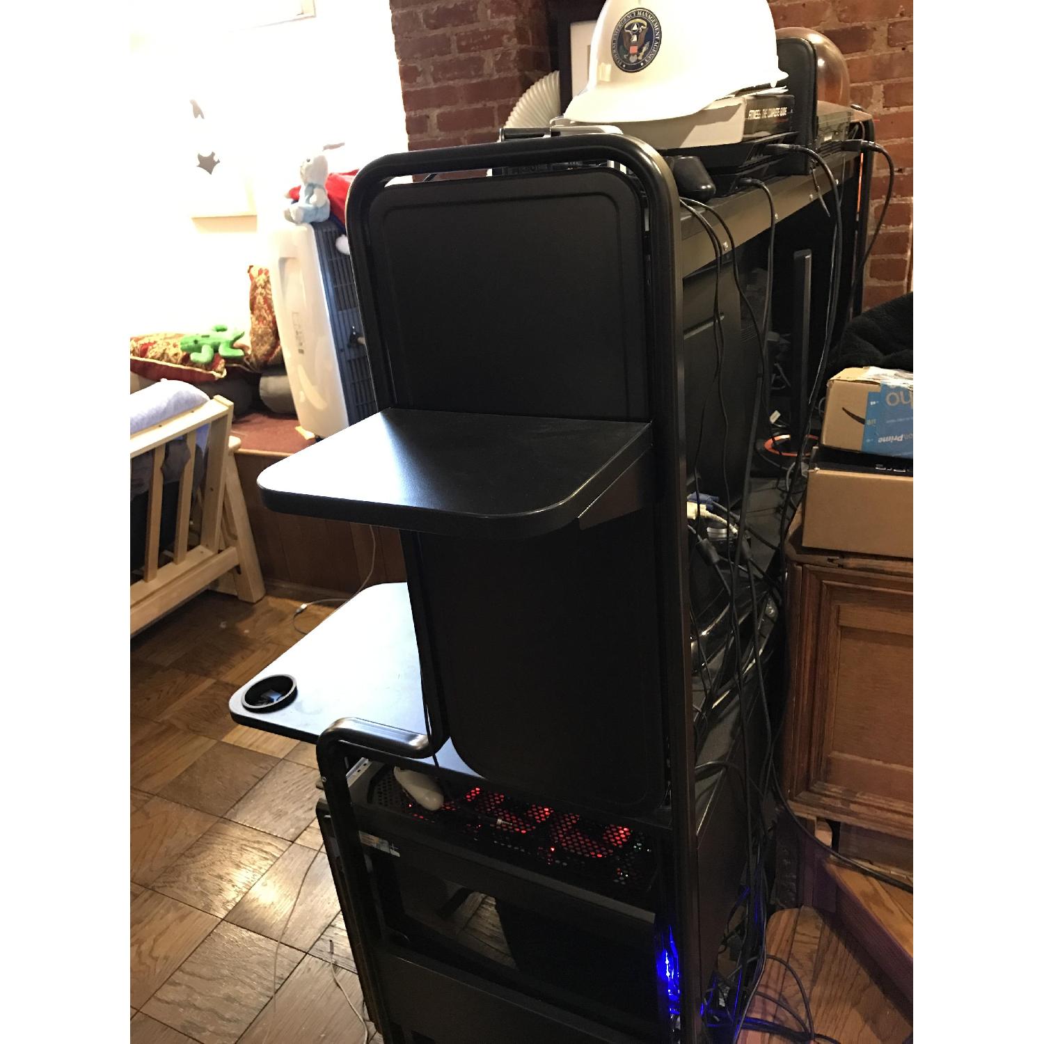 Ikea Fredde Computer Work Station in Black AptDeco