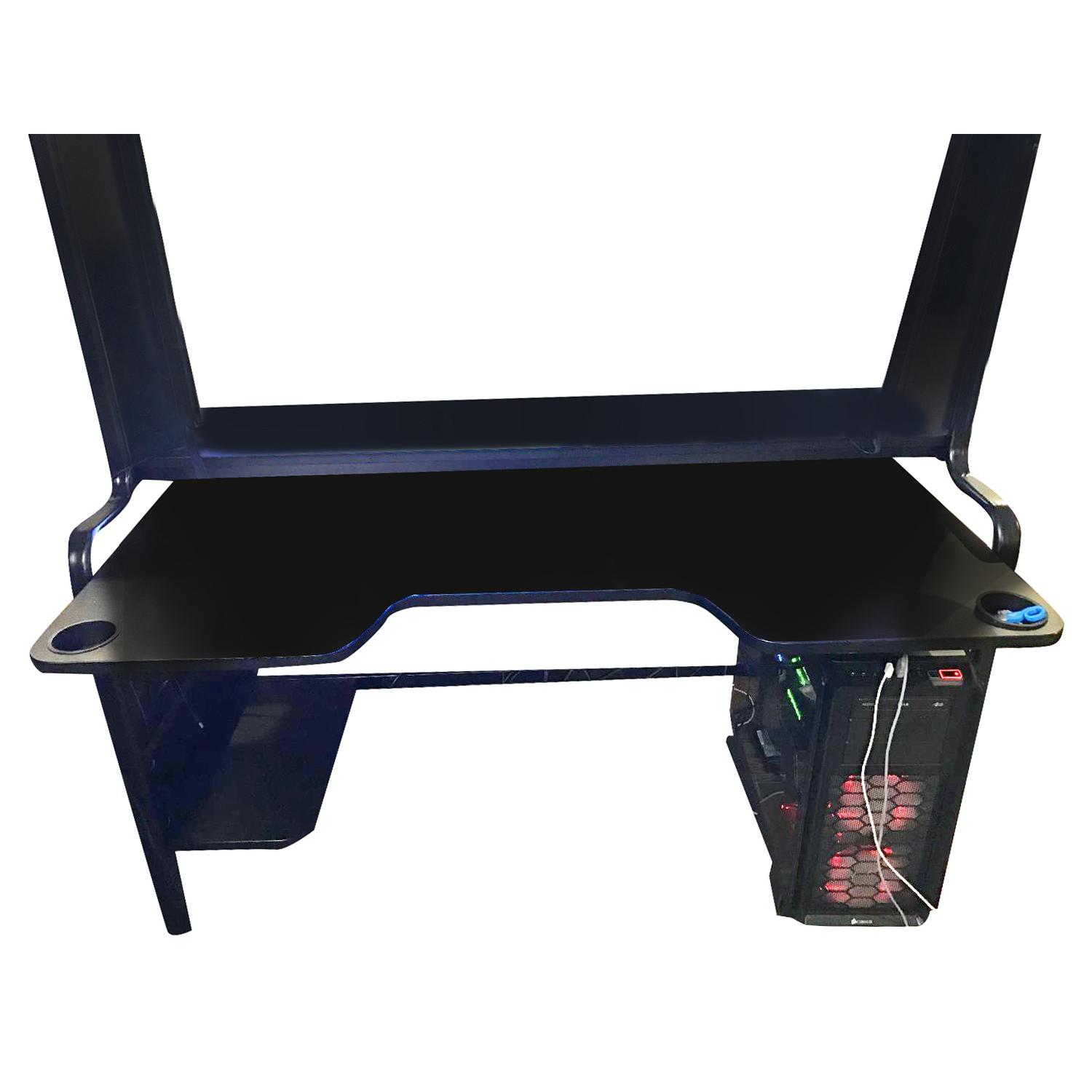 Ikea Fredde Computer Work Station in Black AptDeco