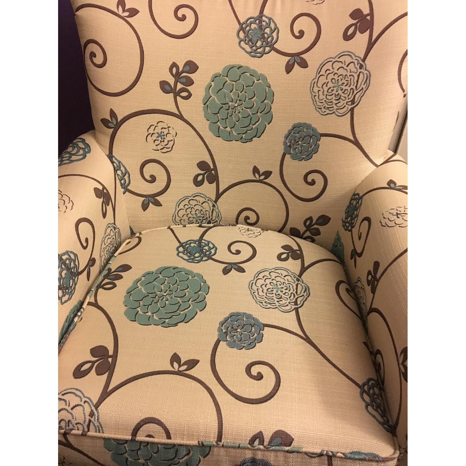 Floral Pattern Arm Chair - image-2