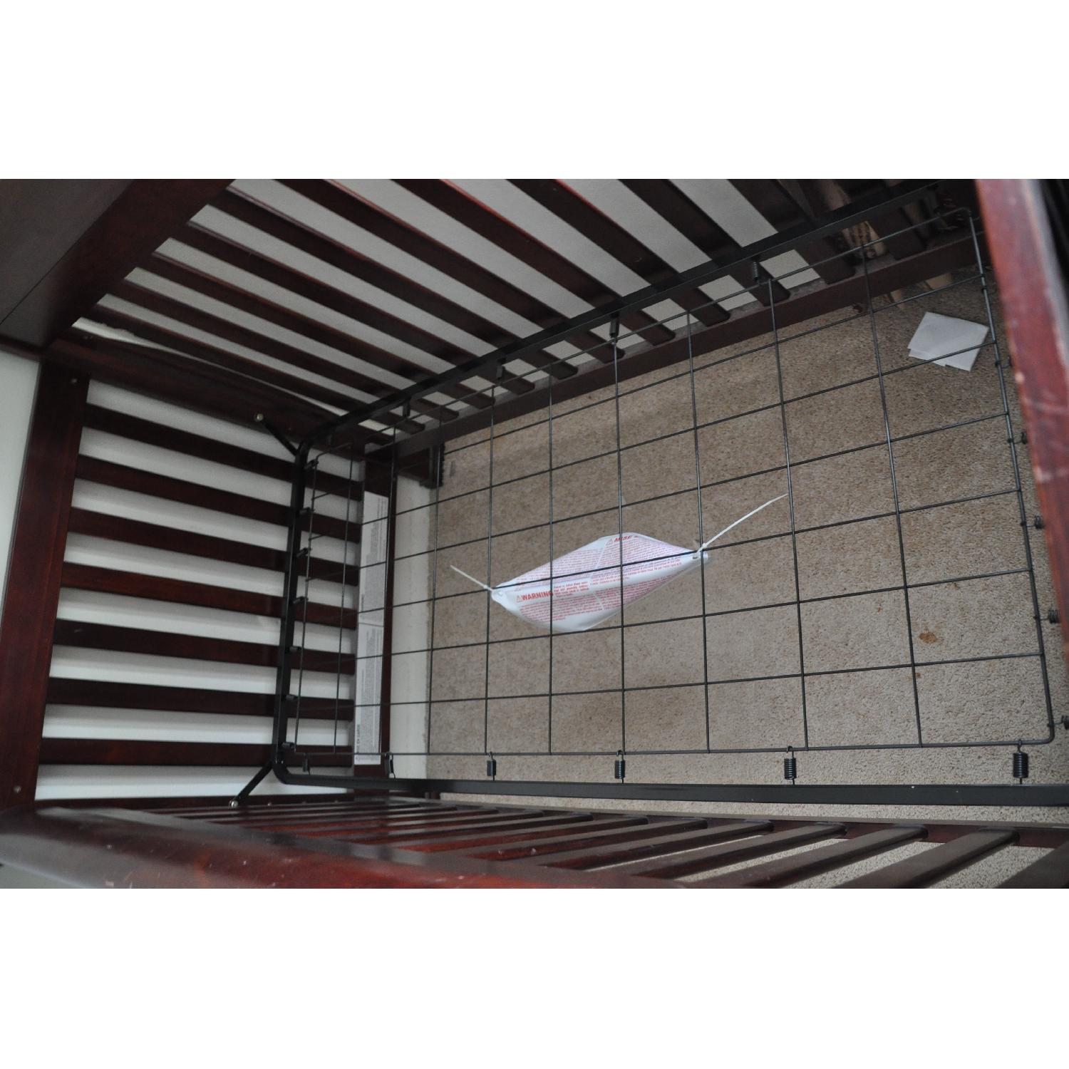 DaVinci Kalani Cherry Wood 4-in-1 Convertible Crib w/ Toddler Rail - image-3