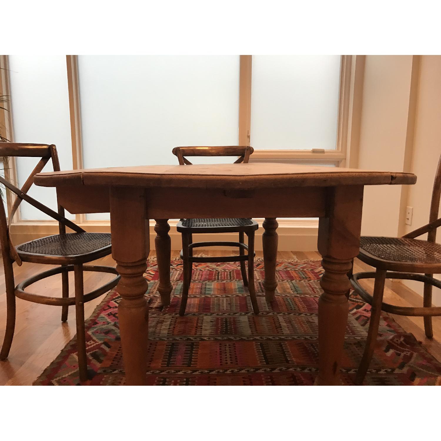 Antique Drop-Leaf Table - image-3