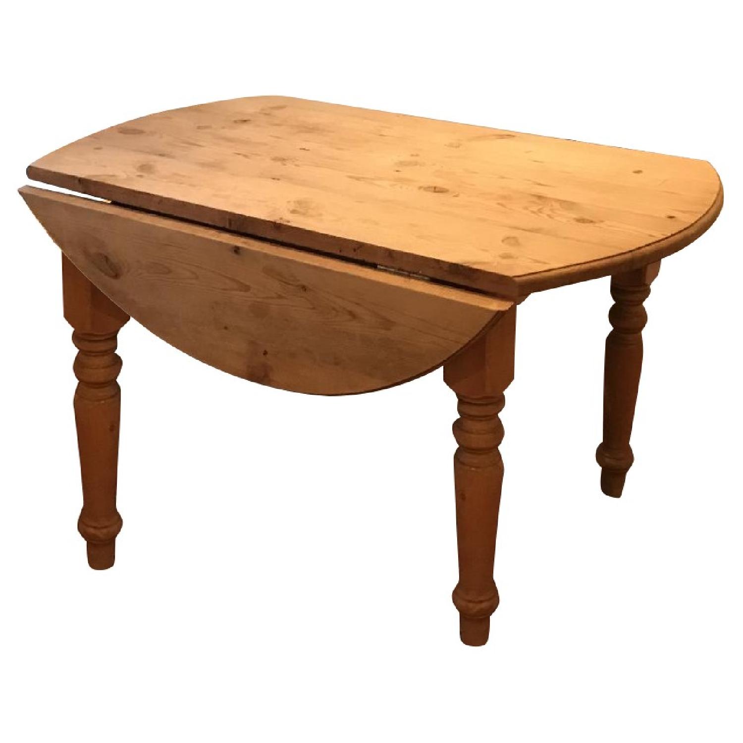 Antique Drop-Leaf Table - image-0