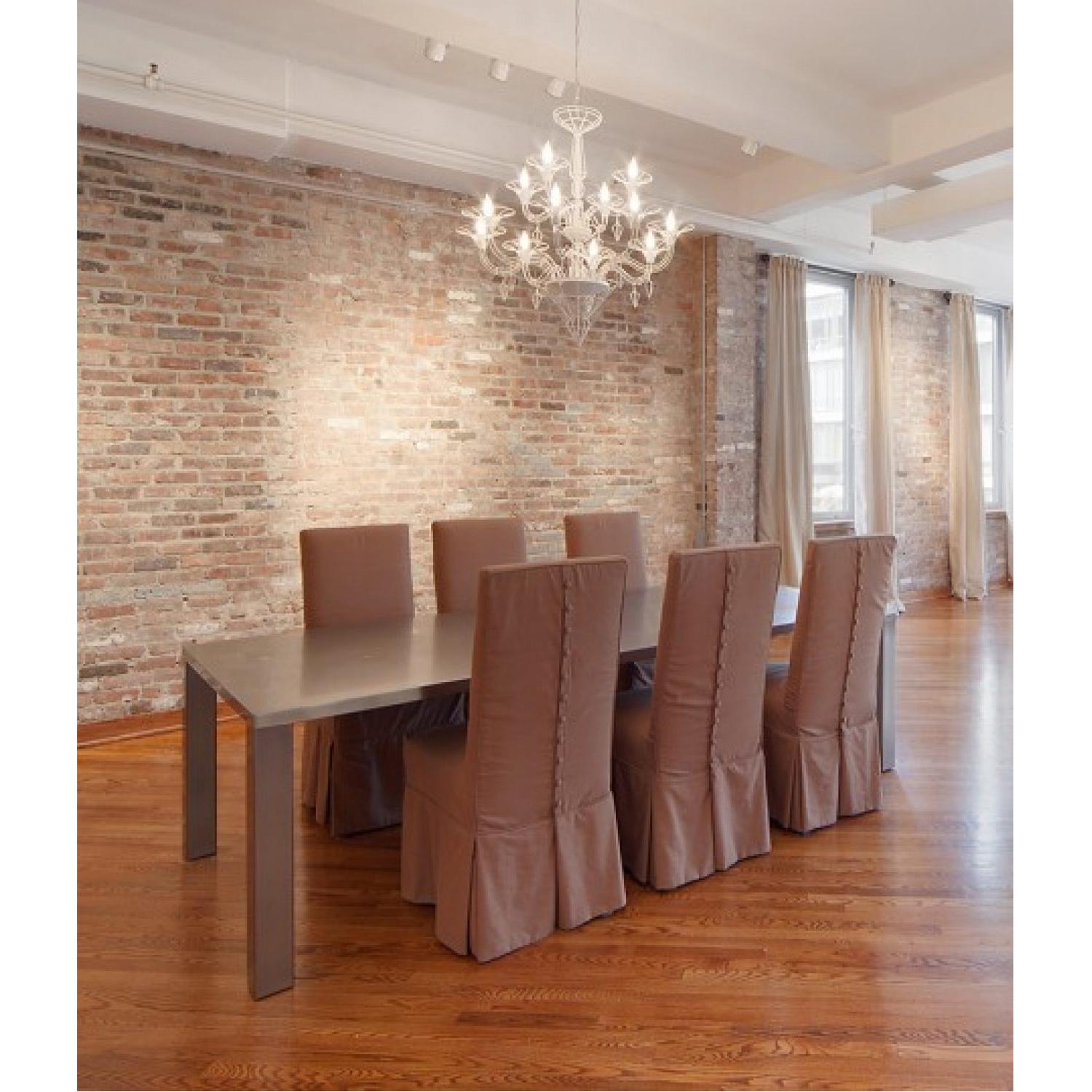 Grange Custom Linen Slipcovered Parsons Chairs - image-1
