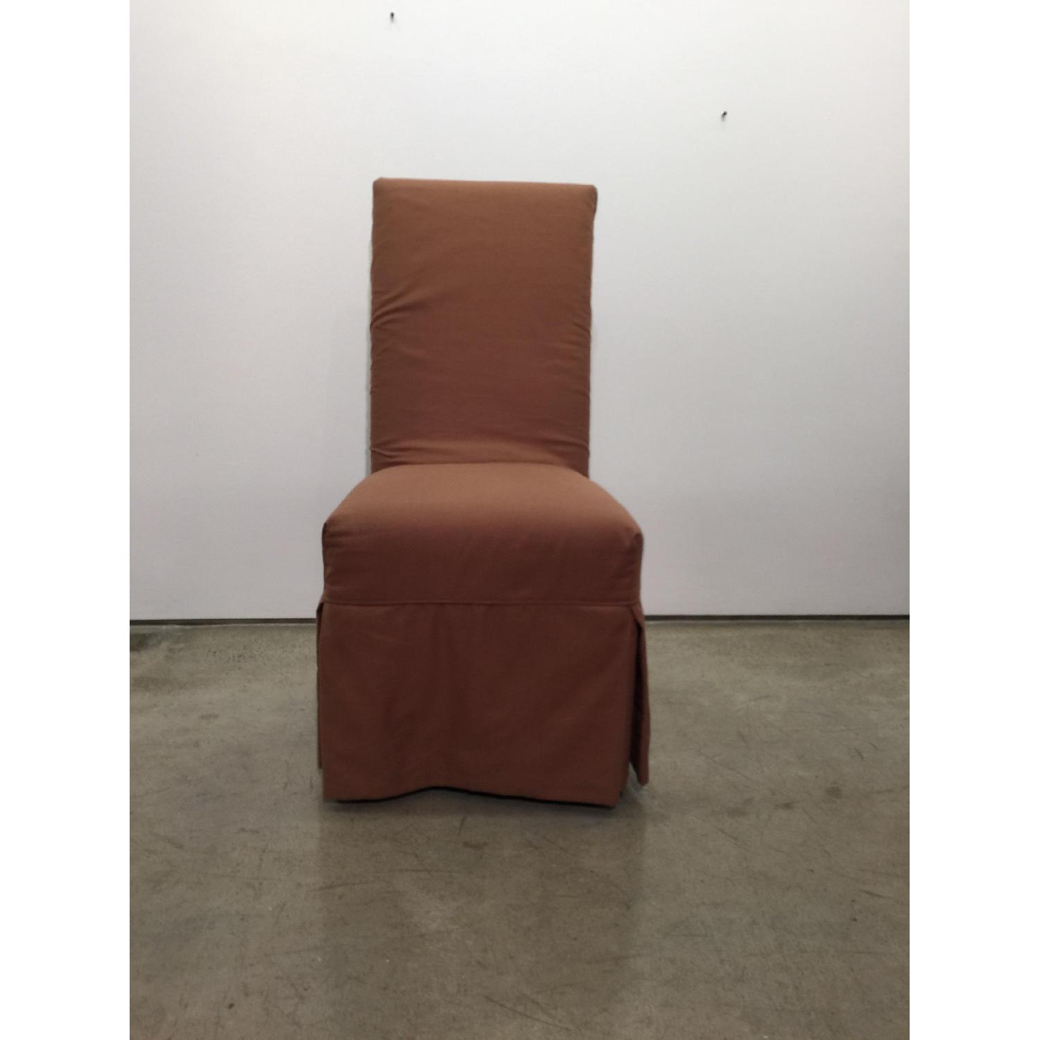 Grange Custom Linen Slipcovered Parsons Chairs - image-3