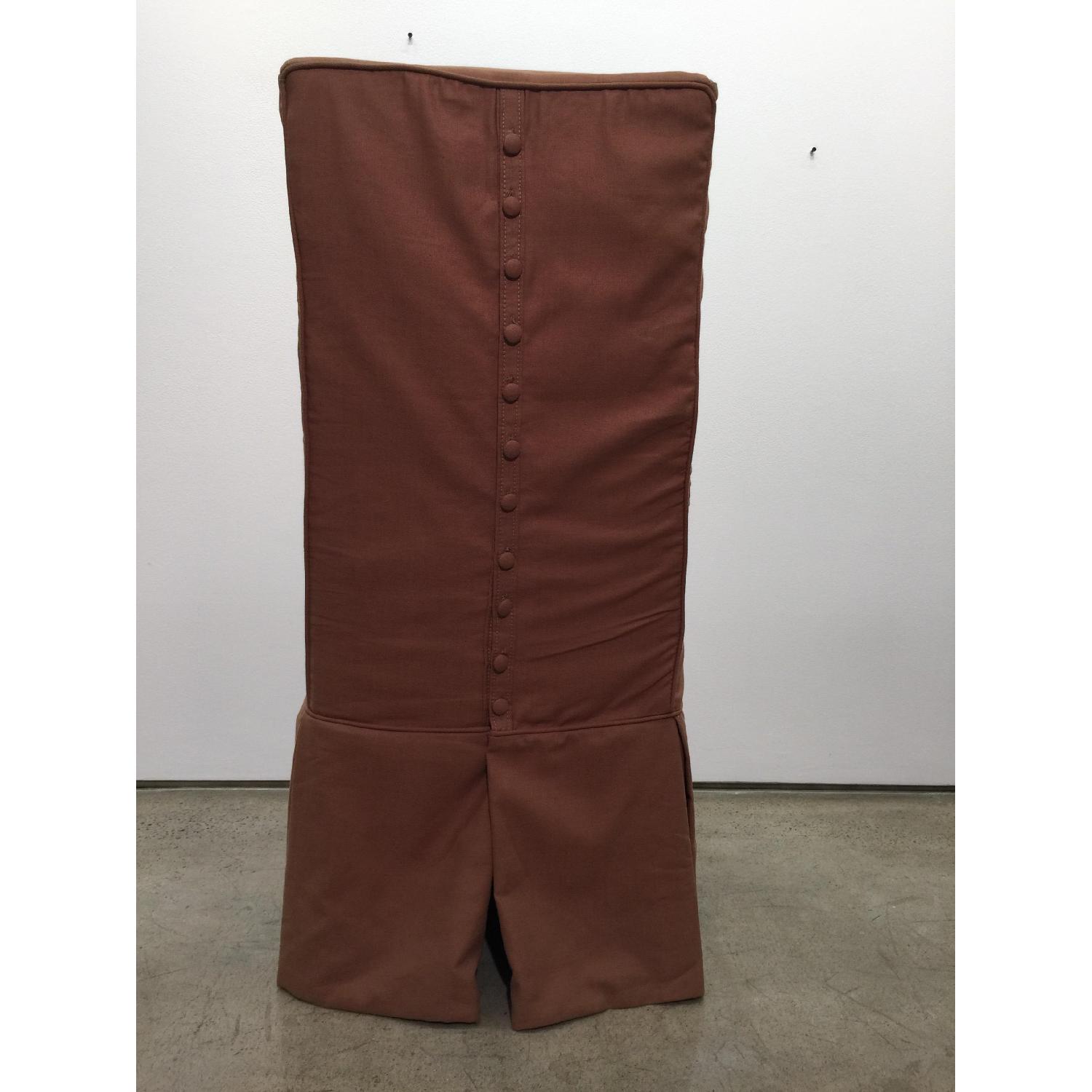 Grange Custom Linen Slipcovered Parsons Chairs - image-5