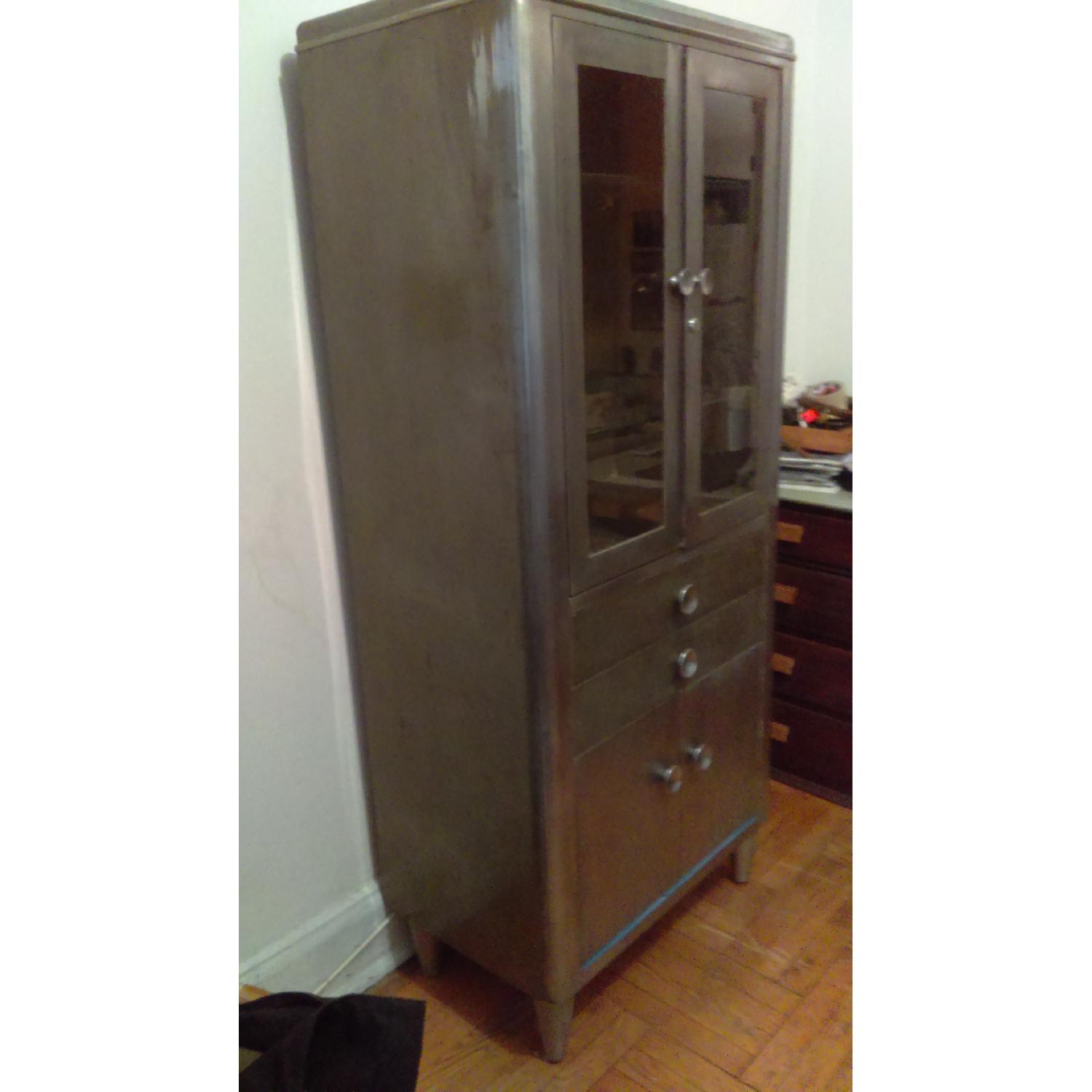 Vintage Metal Medical Cabinet - image-2