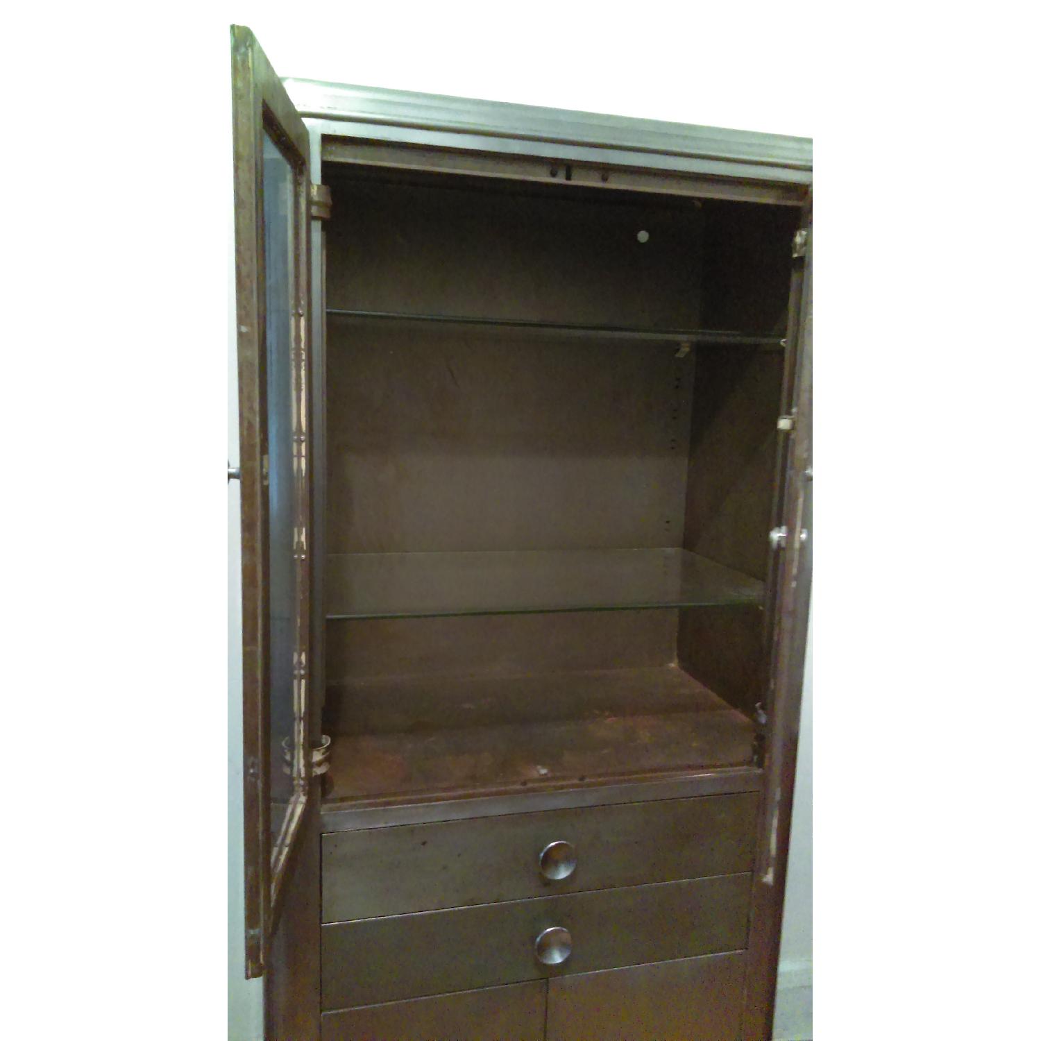 Vintage Metal Medical Cabinet - image-3