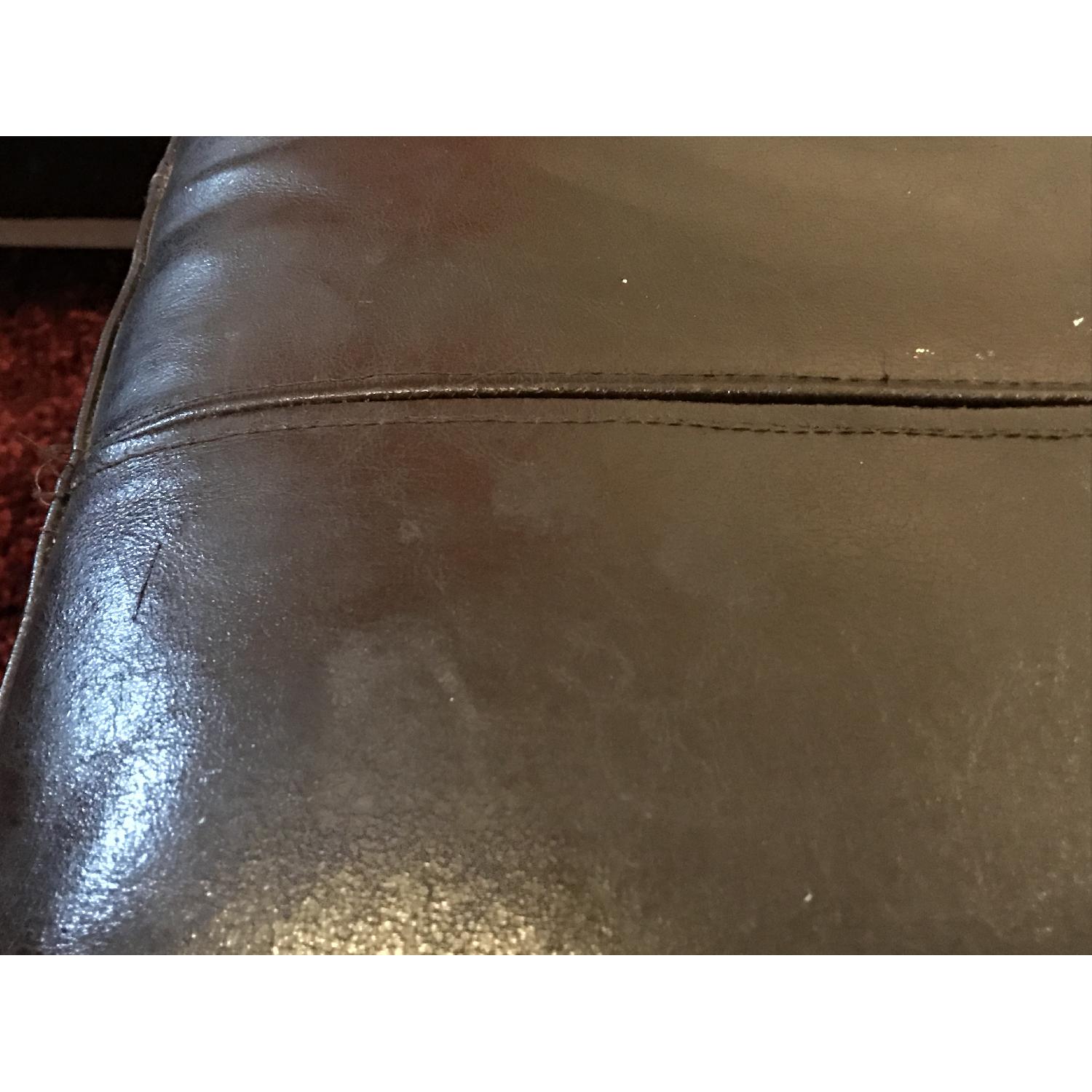 Ikea Kramfors Brown Leather Sectional - image-11