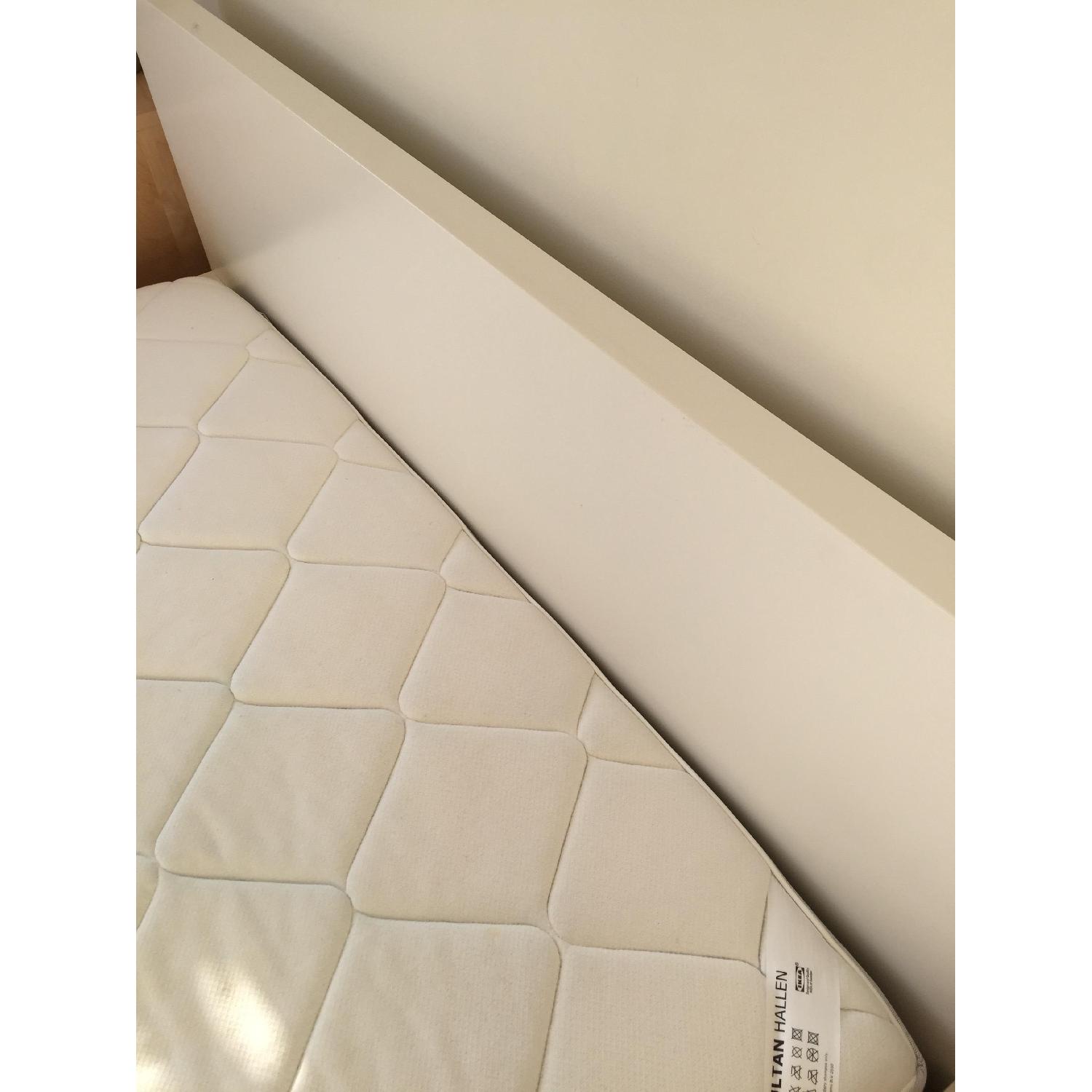 Ikea Malm White Low Queen Bed Frame - image-1