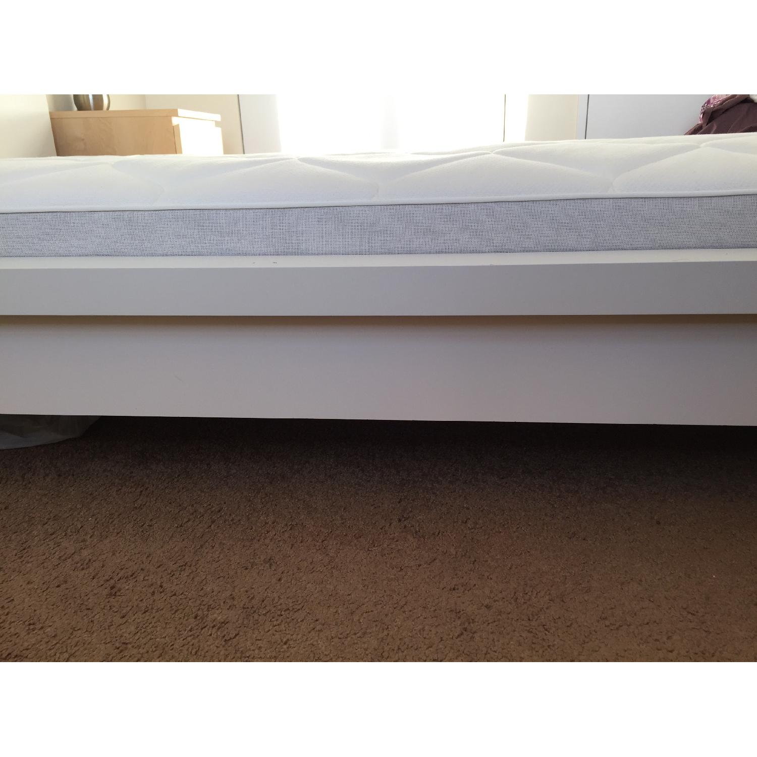 Ikea Malm White Low Queen Bed Frame - image-5