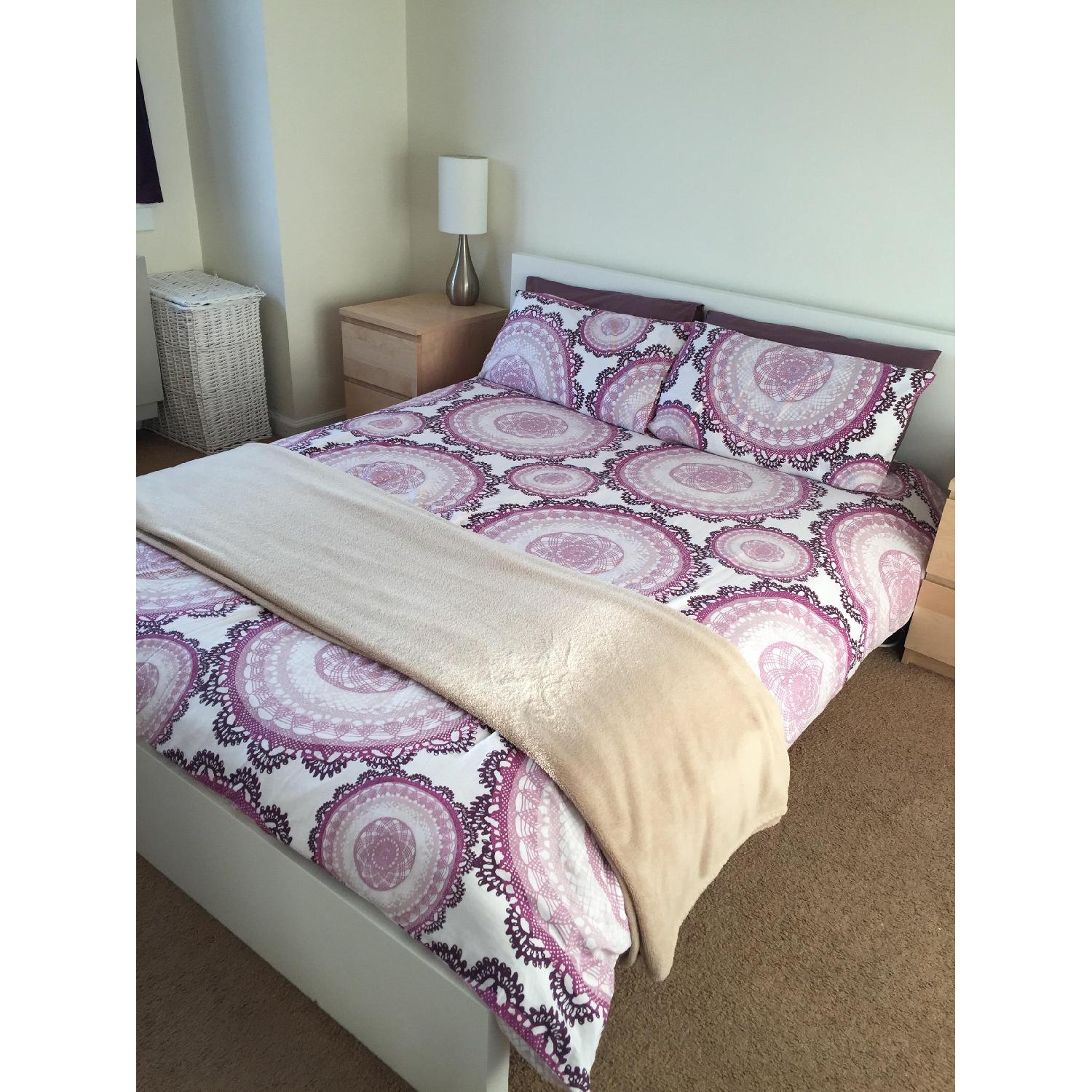 Ikea Malm White Low Queen Bed Frame - image-7