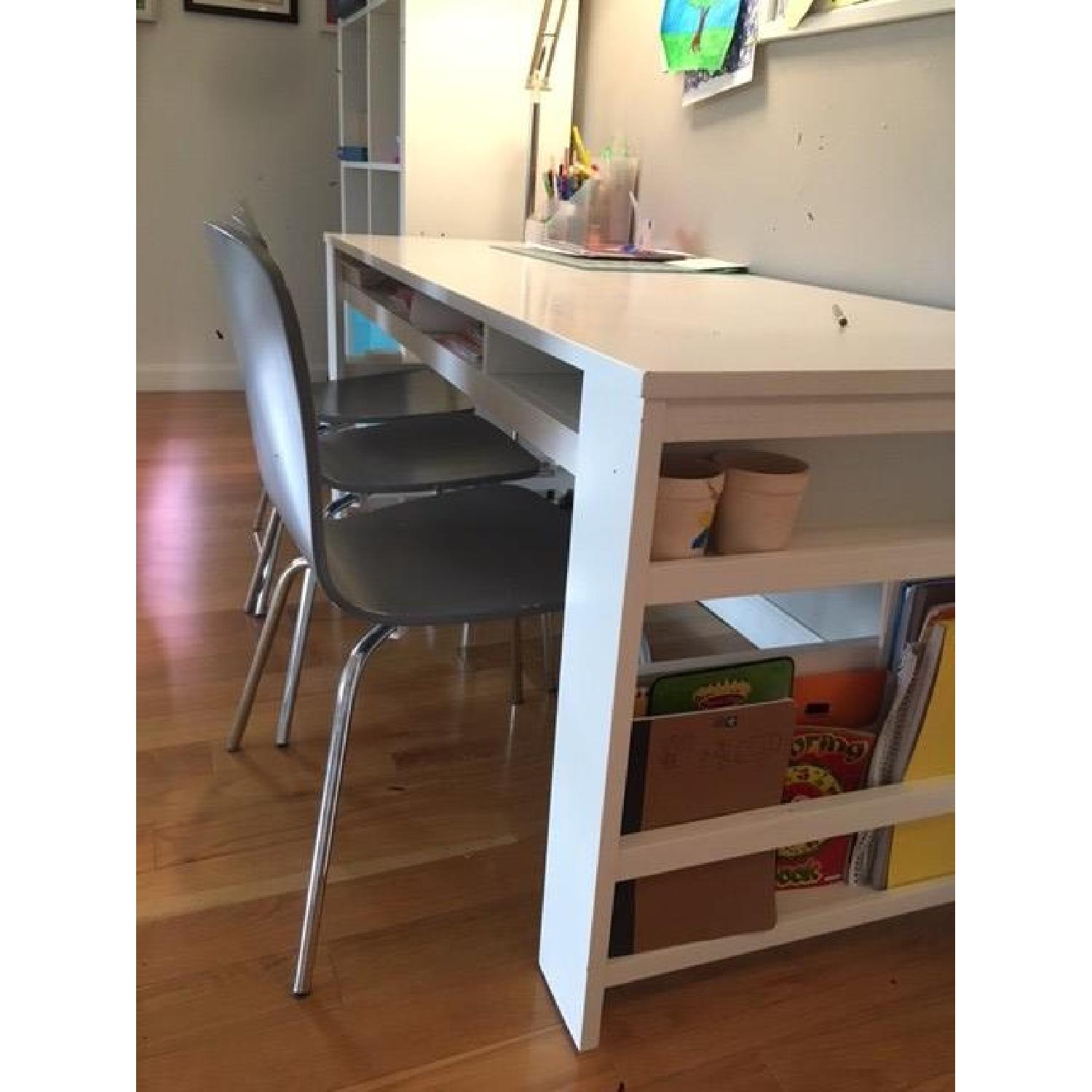 Land of Nod Kids Table w/ 3 Chairs - image-7