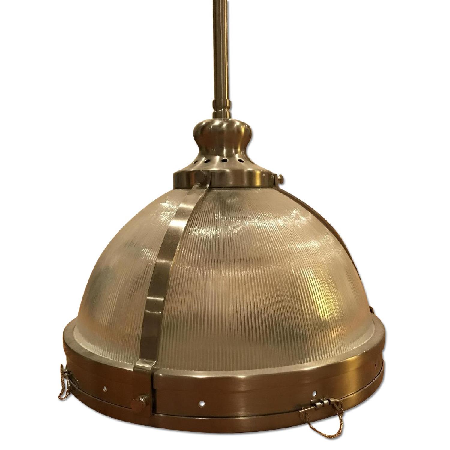 Restoration Hardware Clemson Pendants in Satin Nickel Finish - image-0