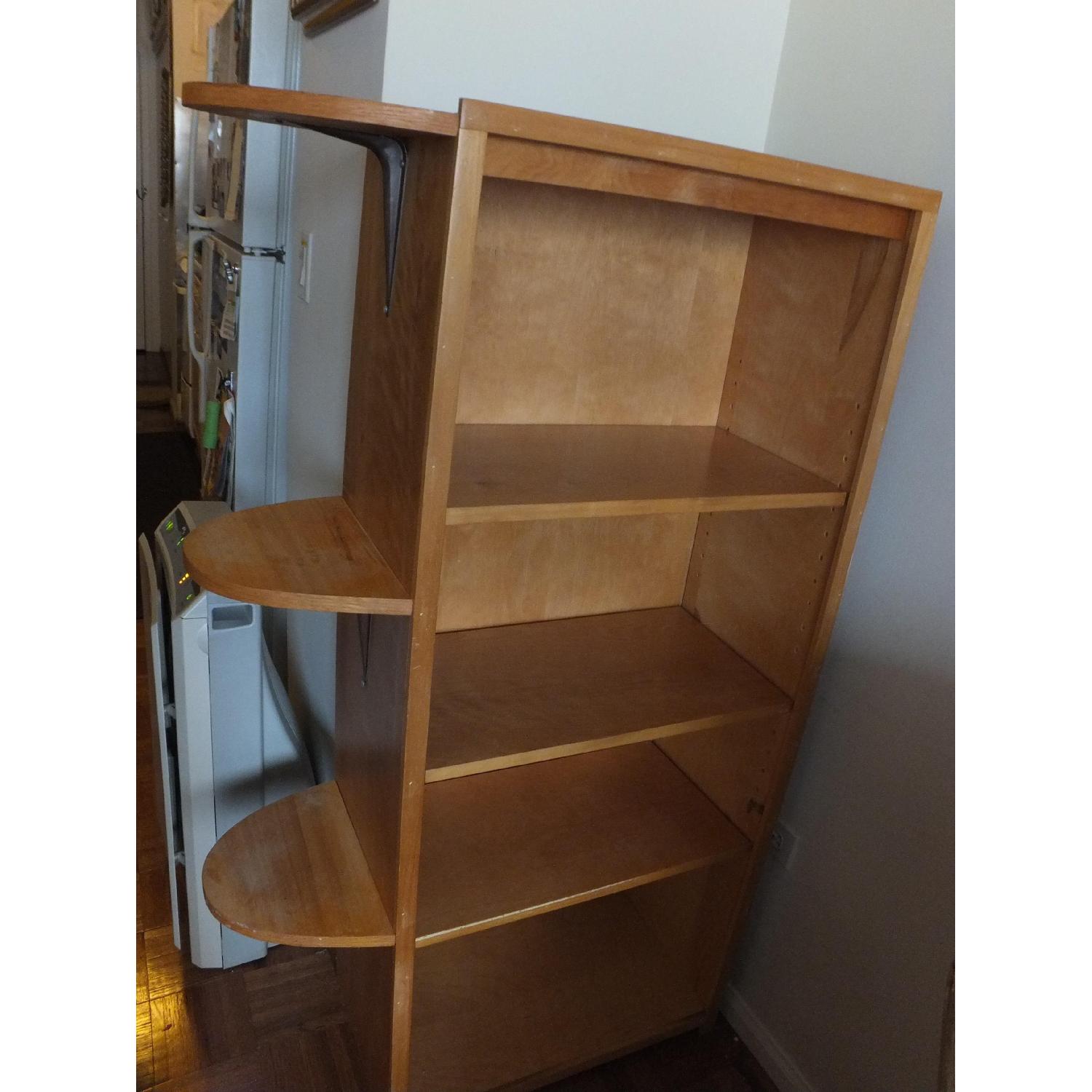 Handmade White Ash Hardwood 2-in-1 Custom Bookcase - image-3