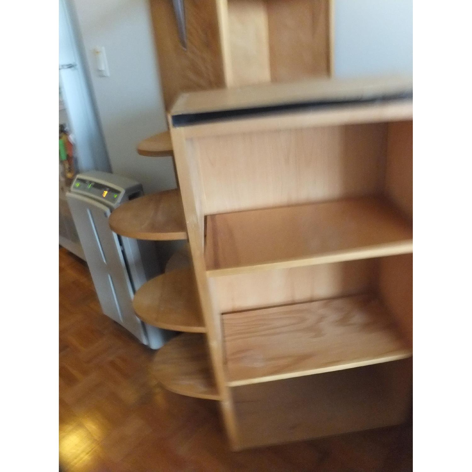 Handmade White Ash Hardwood 2-in-1 Custom Bookcase - image-4