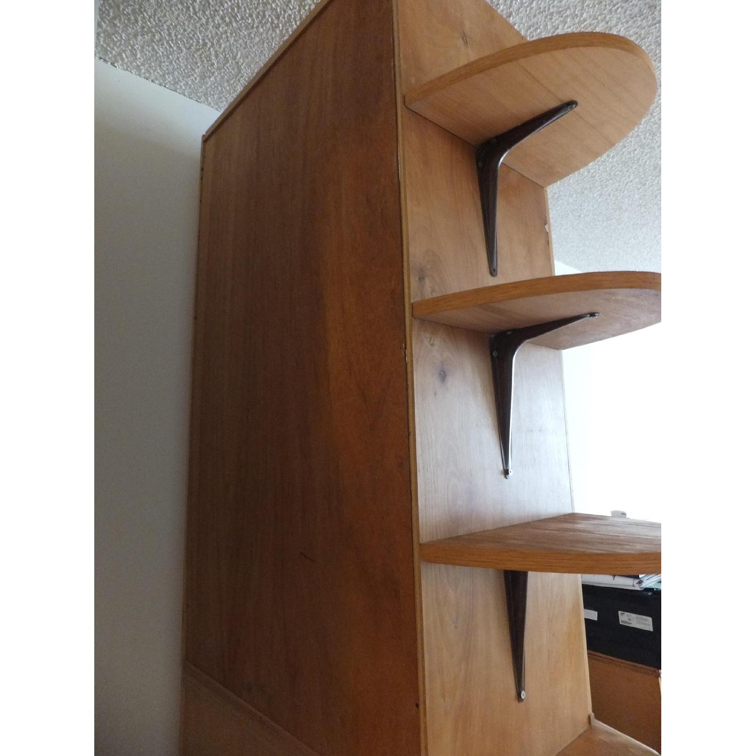 Handmade White Ash Hardwood 2-in-1 Custom Bookcase - image-5