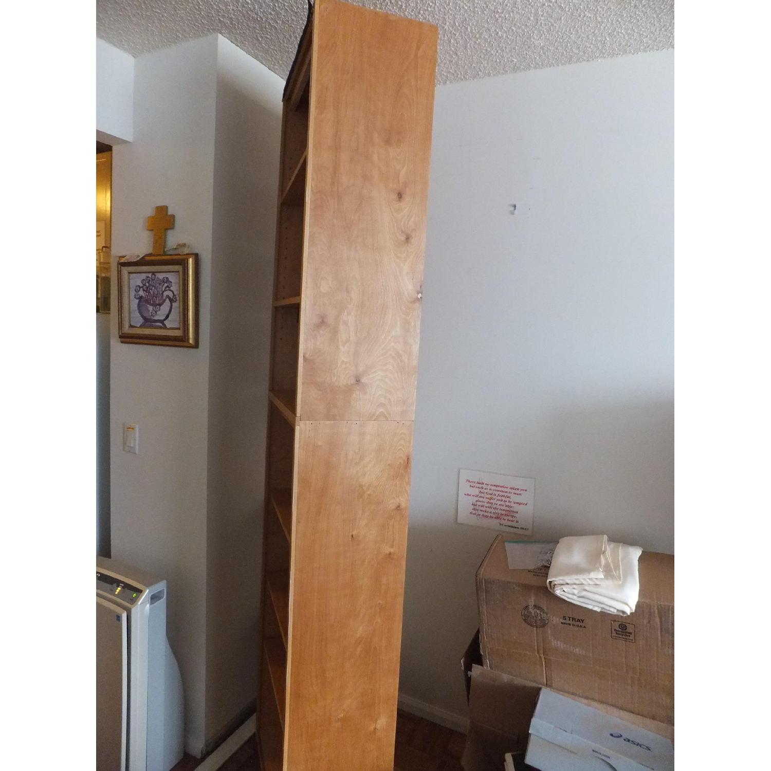 Handmade White Ash Hardwood 2-in-1 Custom Bookcase - image-7