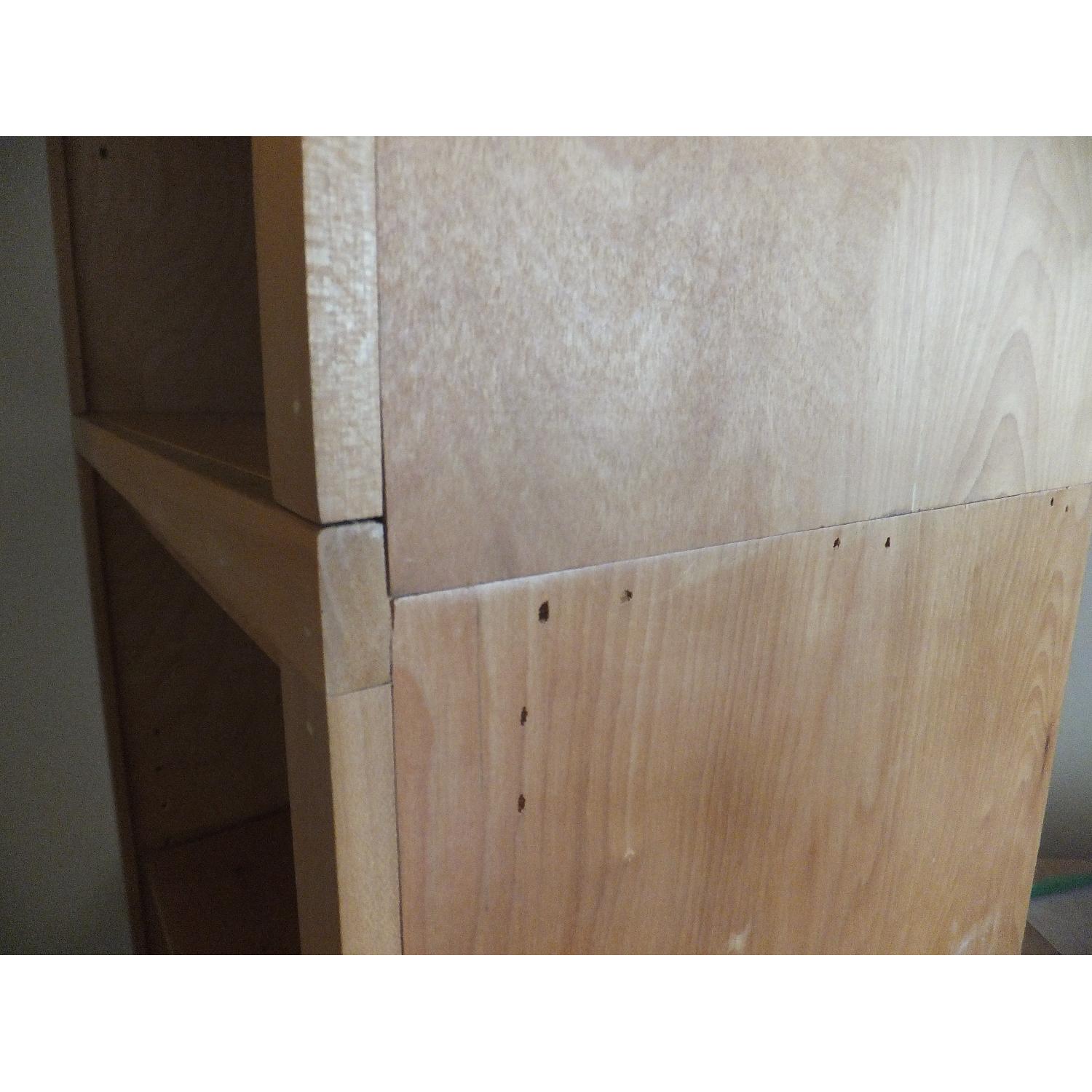 Handmade White Ash Hardwood 2-in-1 Custom Bookcase - image-12